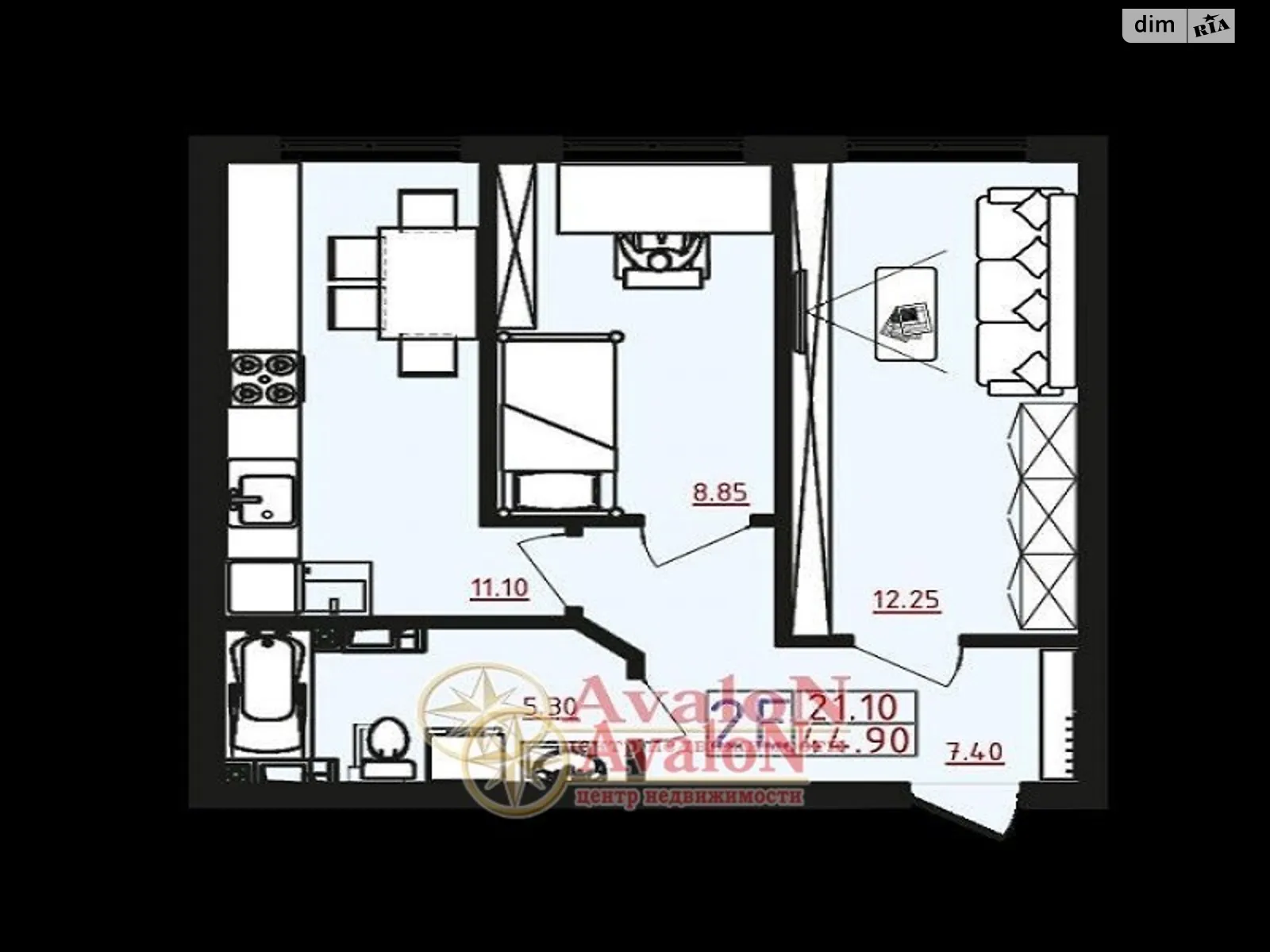 Продается 2-комнатная квартира 45 кв. м в Одессе - фото 2