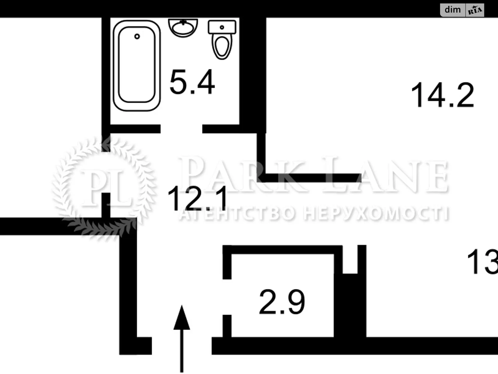 Продается 2-комнатная квартира 74 кв. м в Киеве, ул. Саперное Поле, 12