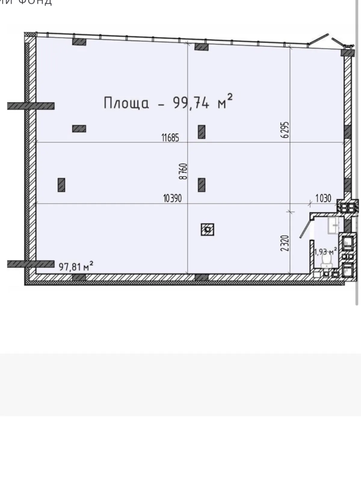 Продается помещения свободного назначения 99 кв. м в 6-этажном здании - фото 3