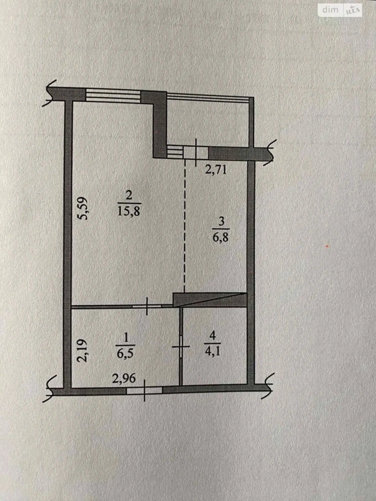 Продается 1-комнатная квартира 36 кв. м в Новоселках - фото 2