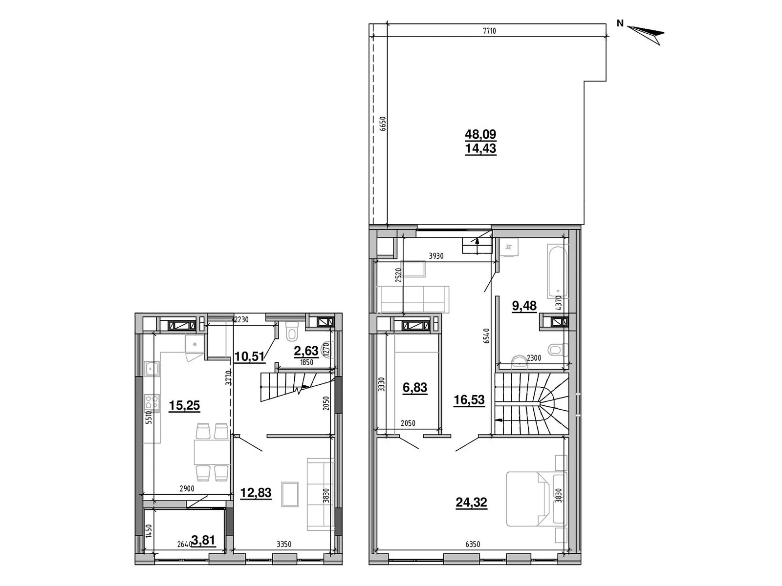 Продается 2-комнатная квартира 116.62 кв. м в Львове, ул. Новознесенская