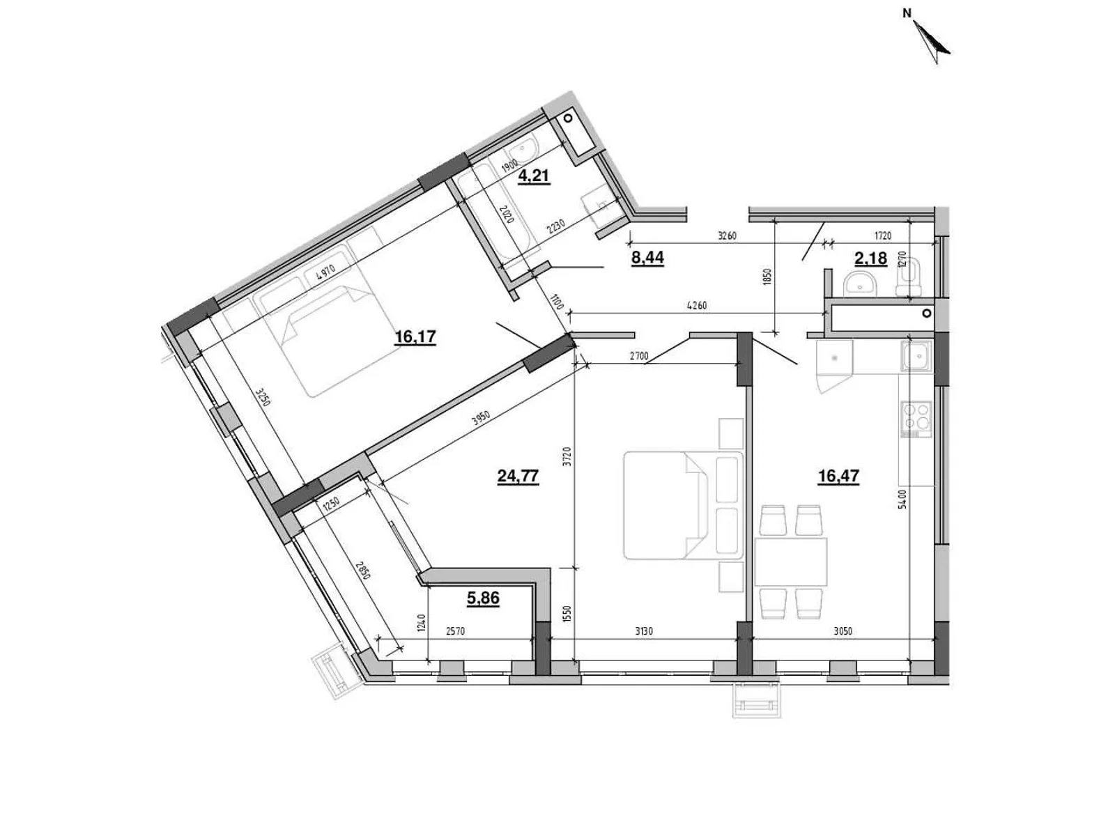 Продается 2-комнатная квартира 78.4 кв. м в Львове, ул. Новознесенская - фото 1