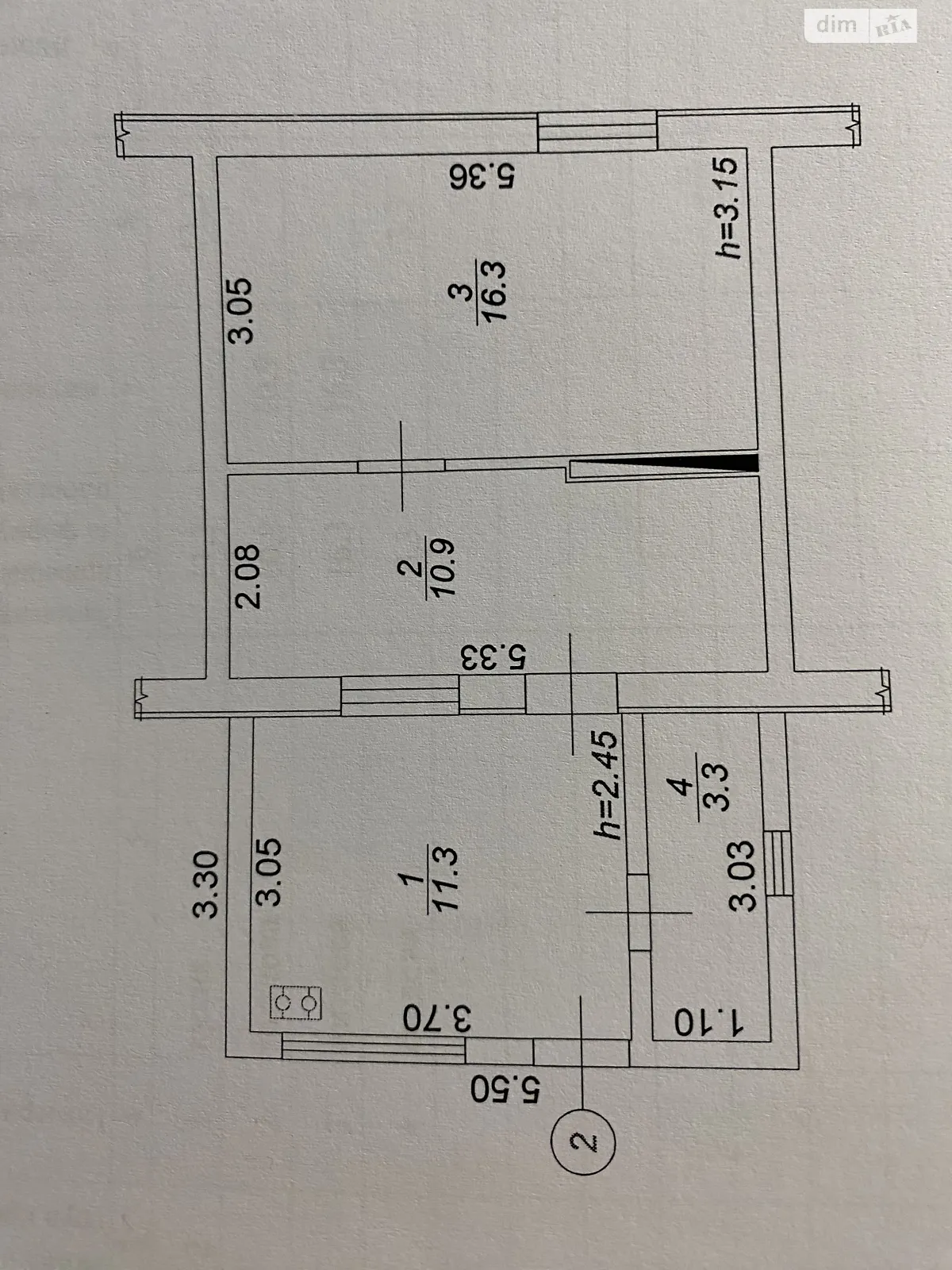 Продается 2-комнатная квартира 42 кв. м в Яготине, ул. Независимости, 3