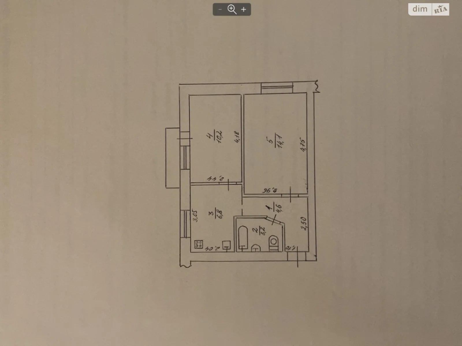 Продается 2-комнатная квартира 42 кв. м в Черкассах, пер. Медицинский, 7