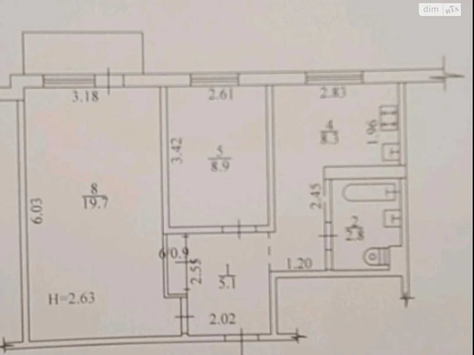 Продається 2-кімнатна квартира 47 кв. м у Харкові, вул. Амосова, 23