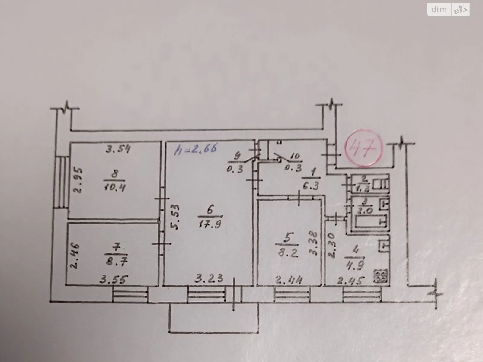 Продается 4-комнатная квартира 61.1 кв. м в Кролевце, цена: 25000 $ - фото 1