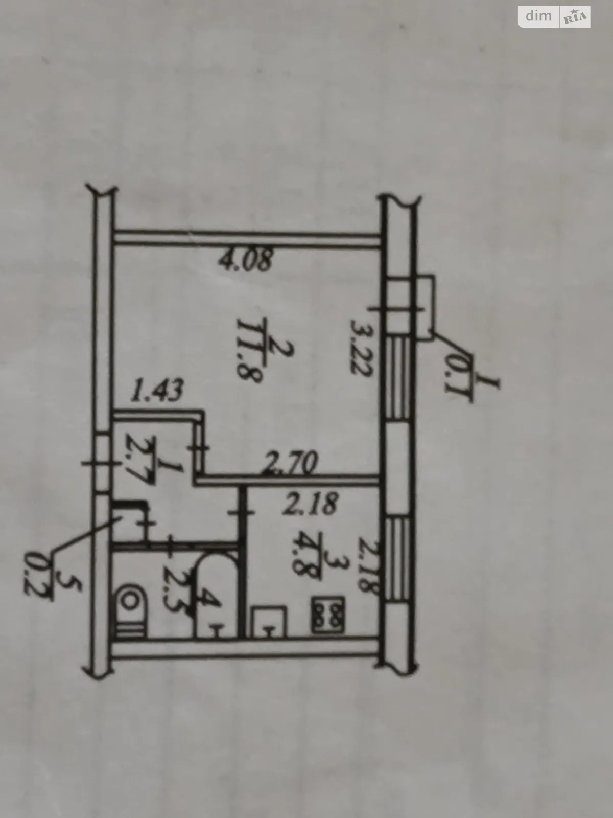 Продається 1-кімнатна квартира 22 кв. м у Дніпрі, цена: 15500 $