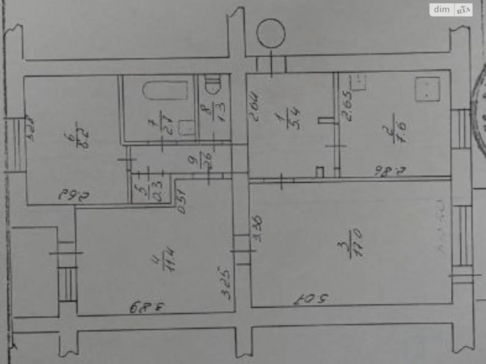 Продается 3-комнатная квартира 58.7 кв. м в Виннице, ул. Якова Галчевского