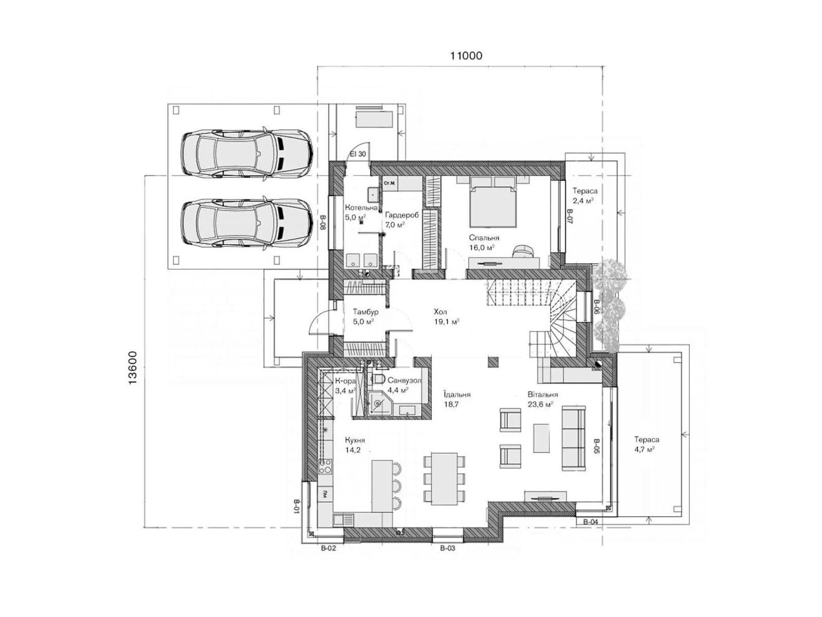 Продается дом на 2 этажа 232 кв. м с гаражом, цена: 417600 $