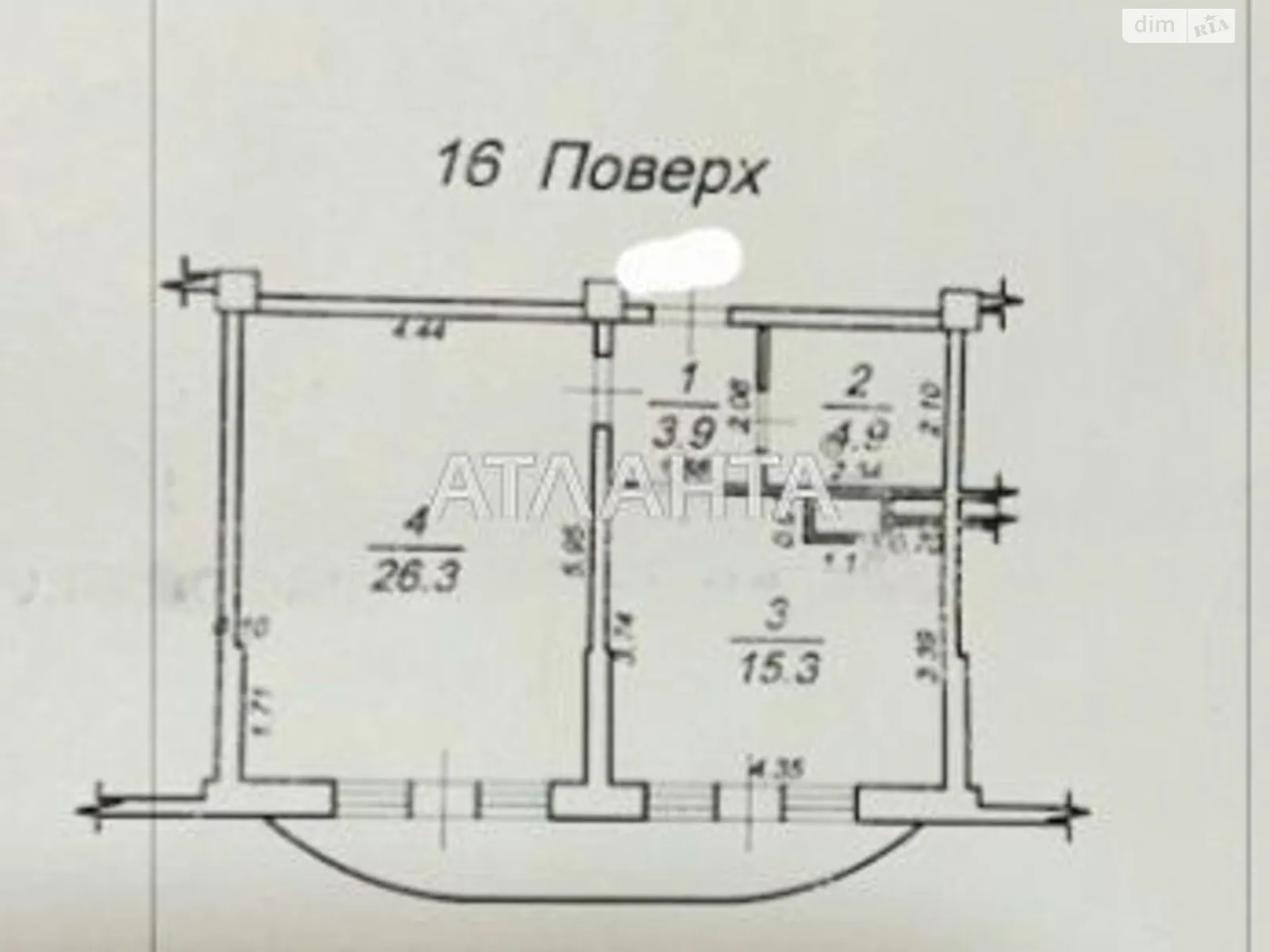 Продається 2-кімнатна квартира 52.4 кв. м у Одесі, бул. Французький, 60В