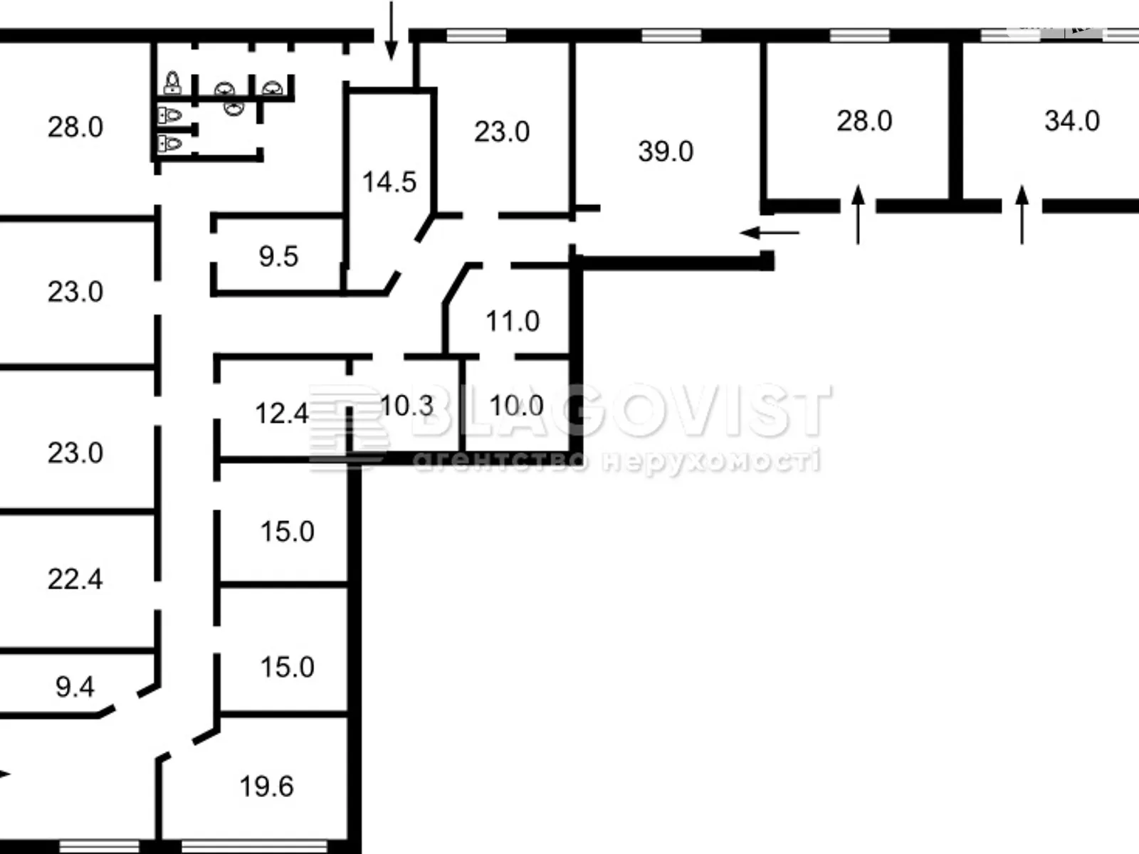 Продается помещения свободного назначения 394 кв. м в 4-этажном здании - фото 3