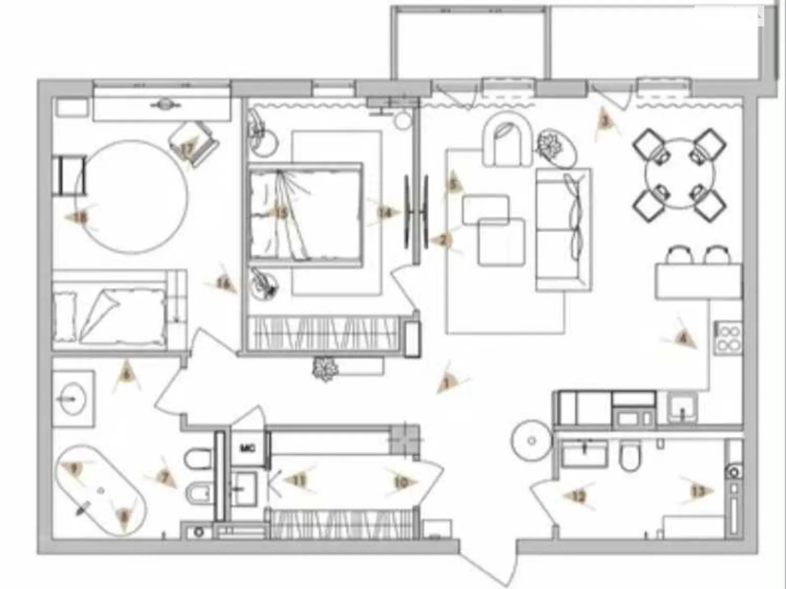 Продається 3-кімнатна квартира 93 кв. м у Харкові, цена: 139000 $