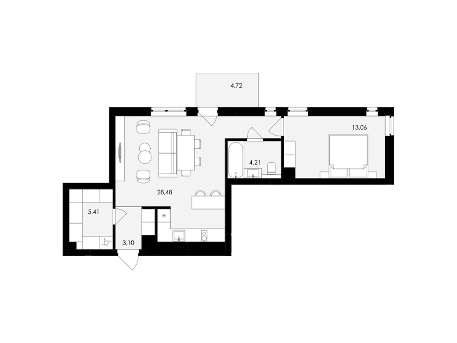 Продается 1-комнатная квартира 56 кв. м в Сокольниках, ул. Героев Майдана