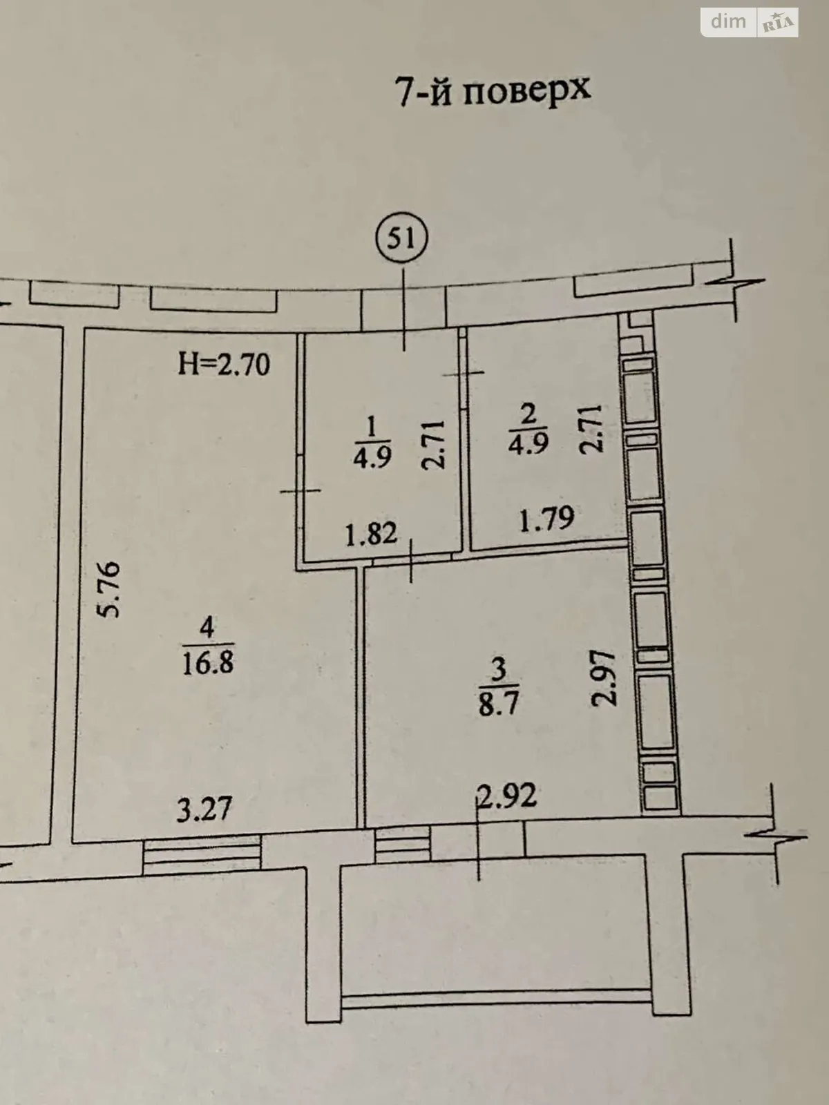 Продається 1-кімнатна квартира 37.3 кв. м у Харкові, пров. Шевченківський, 14А