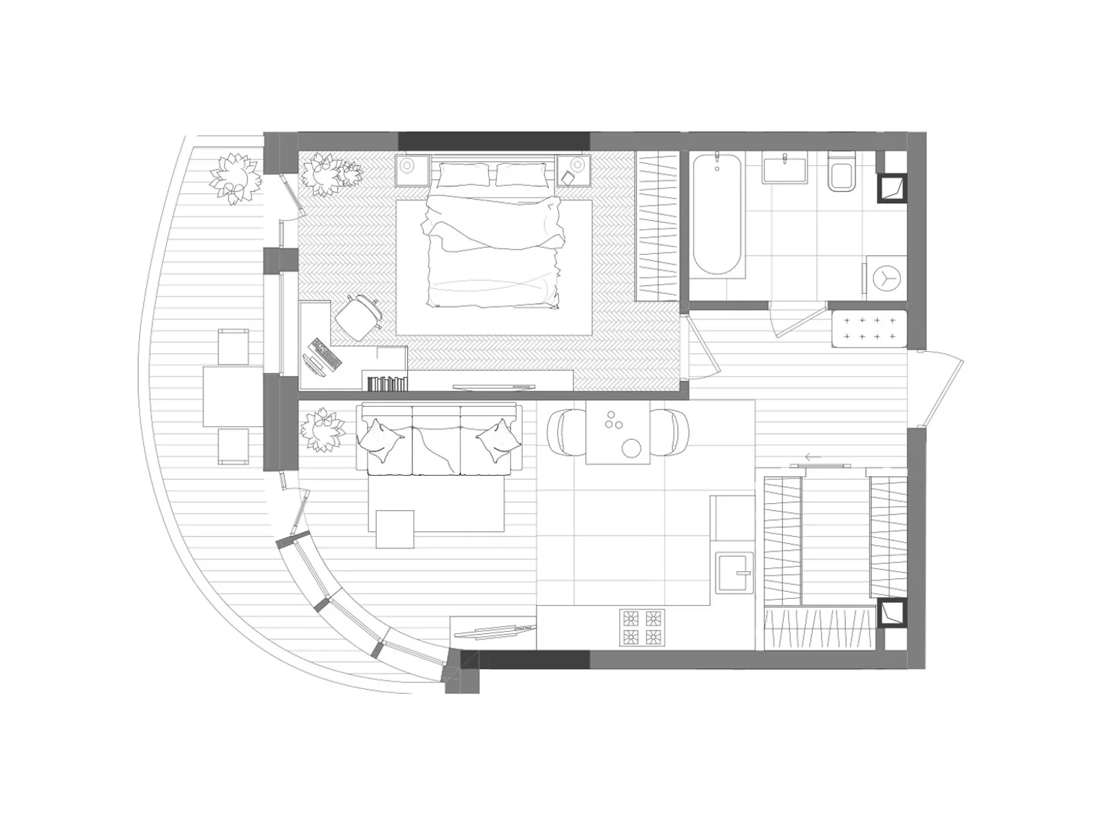 Продается 1-комнатная квартира 53.32 кв. м в Киеве, ул. Дегтяревская, 17-19