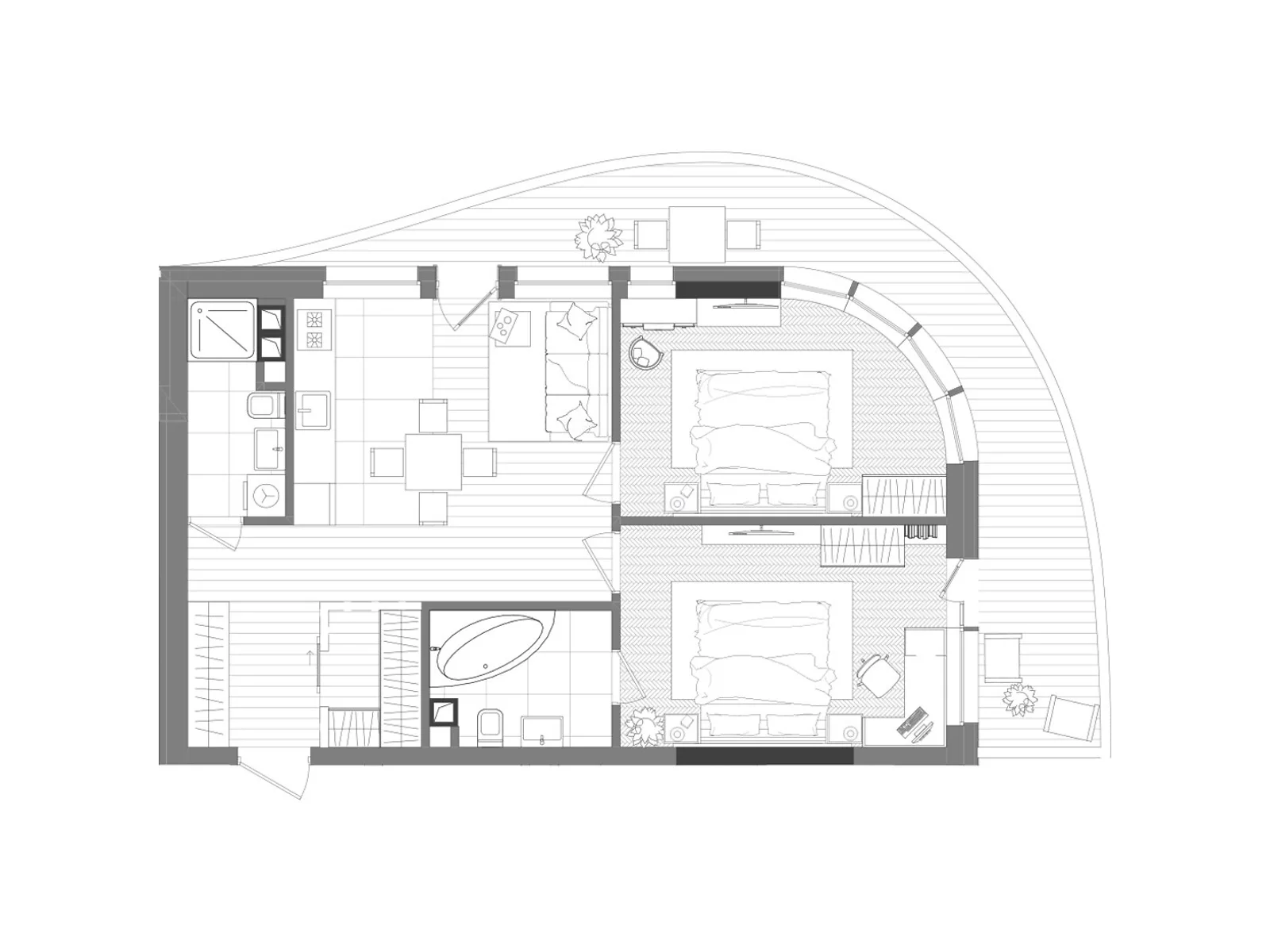 Продается 2-комнатная квартира 71.32 кв. м в Киеве, ул. Дегтяревская, 17-19