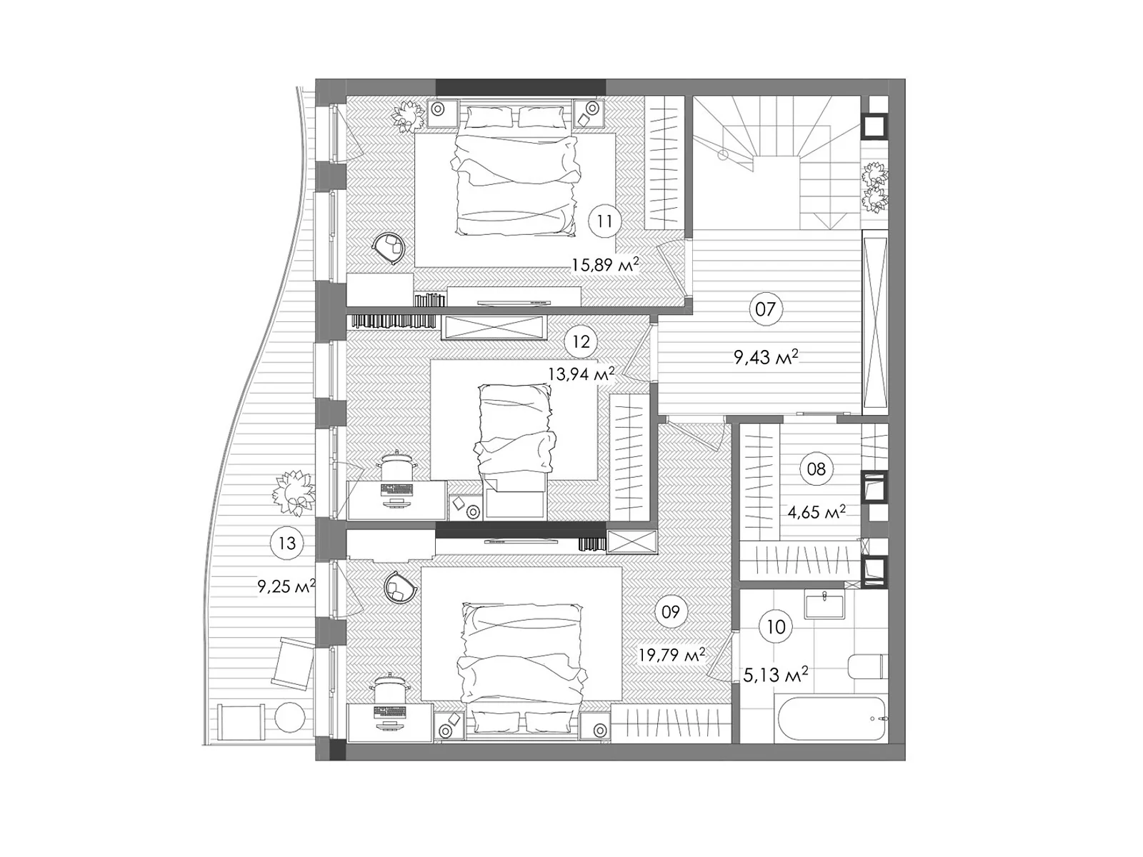 Продается 4-комнатная квартира 119.7 кв. м в Киеве, ул. Дегтяревская, 17-19