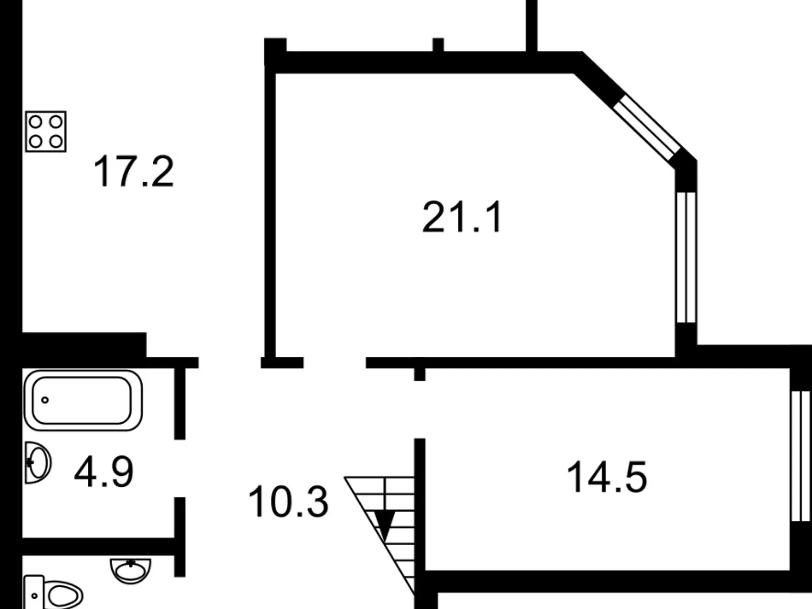 Продается 4-комнатная квартира 135 кв. м в Киеве, ул. Генерала Алмазова, 18/7