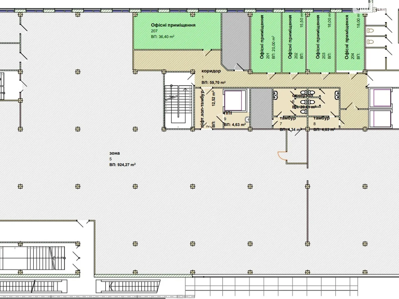 Сдается в аренду офис 1200 кв. м в бизнес-центре, цена: 14400 $ - фото 1