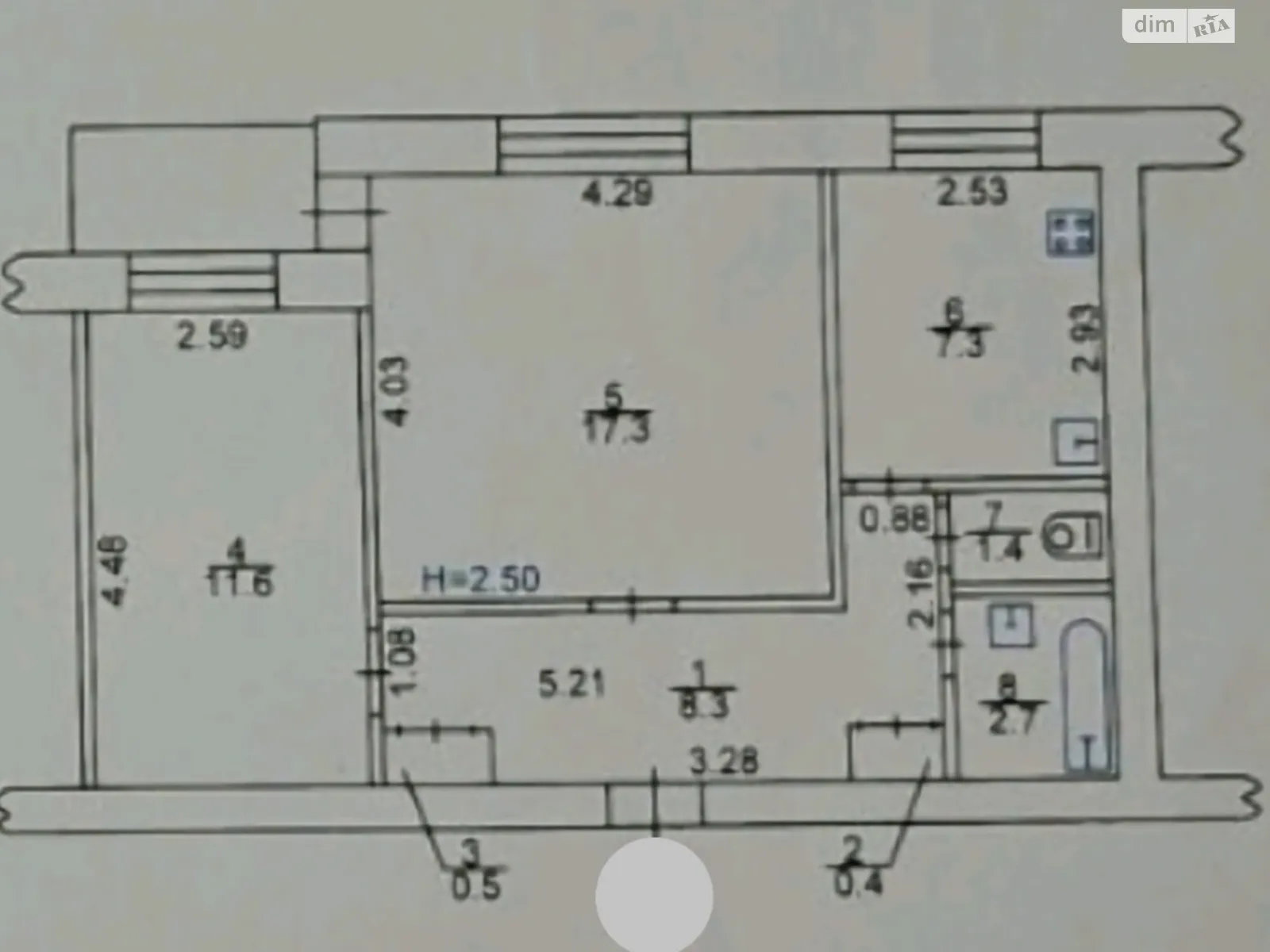 Продается 2-комнатная квартира 52.2 кв. м в Харькове, ул. Славянская, 6