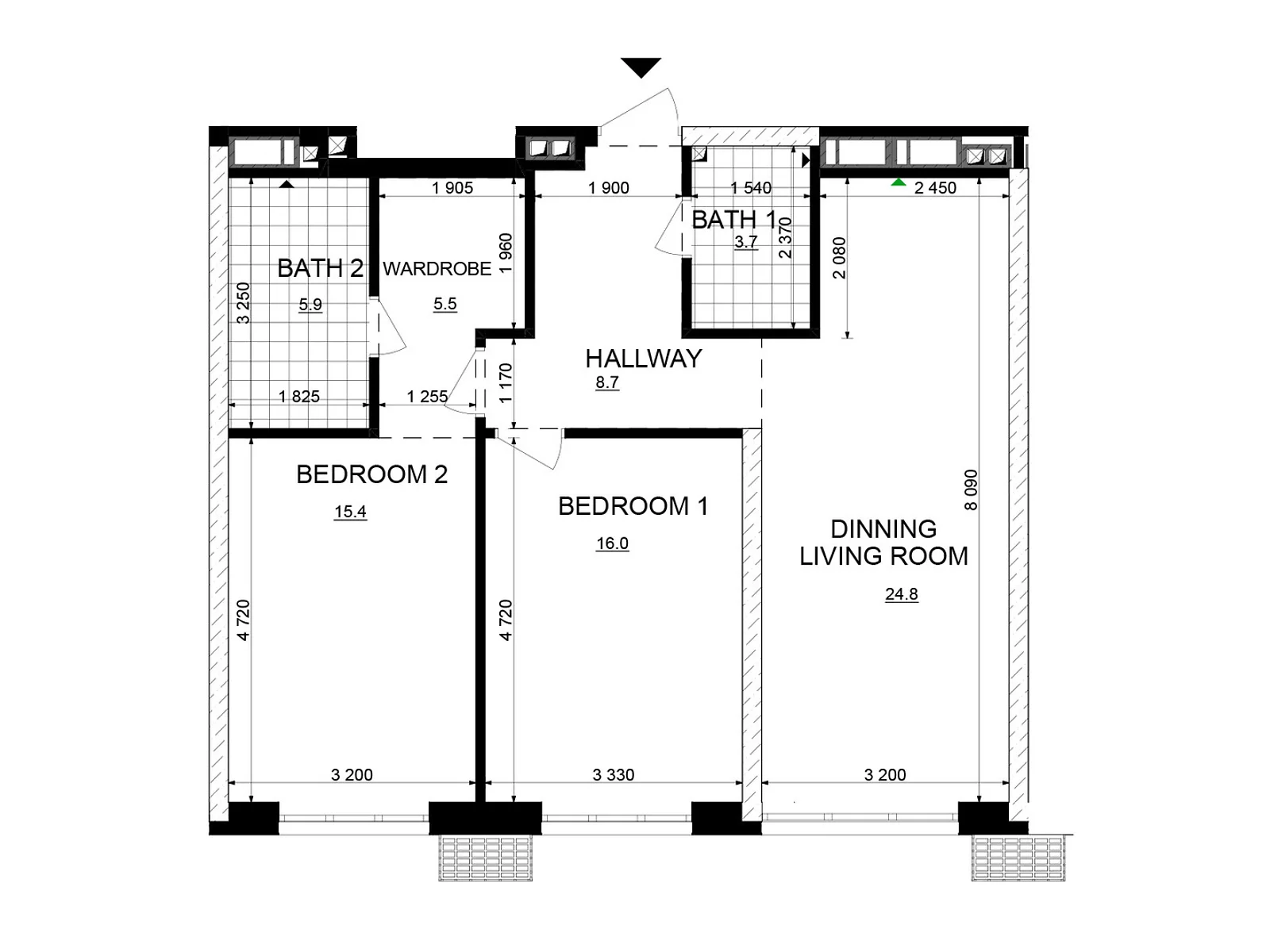 Продается 2-комнатная квартира 80 кв. м в Киеве, ул. Евгения Маланюка(Сагайдака), 101