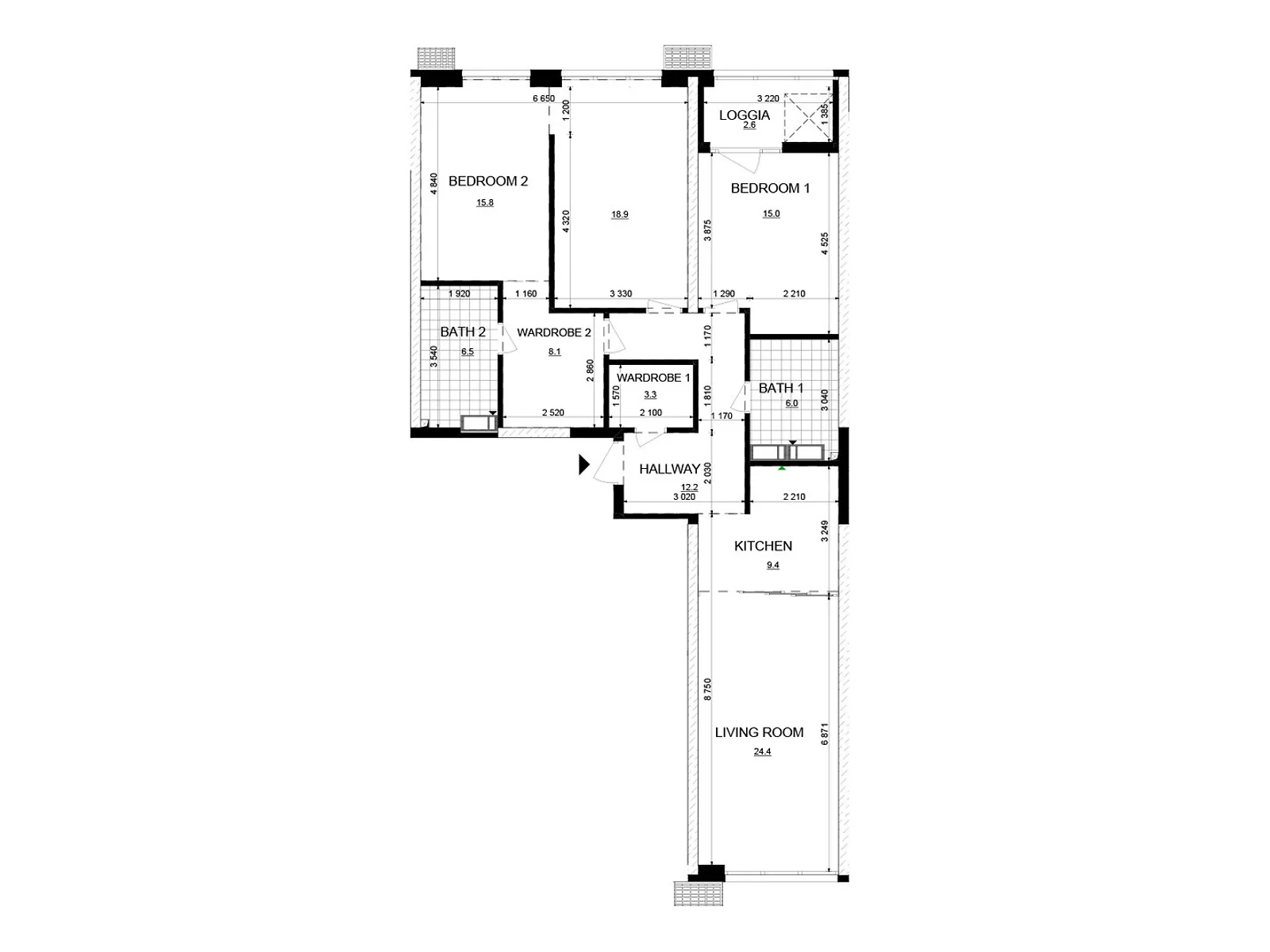 Продается 3-комнатная квартира 122.2 кв. м в Киеве, ул. Евгения Маланюка(Сагайдака), 101Ш