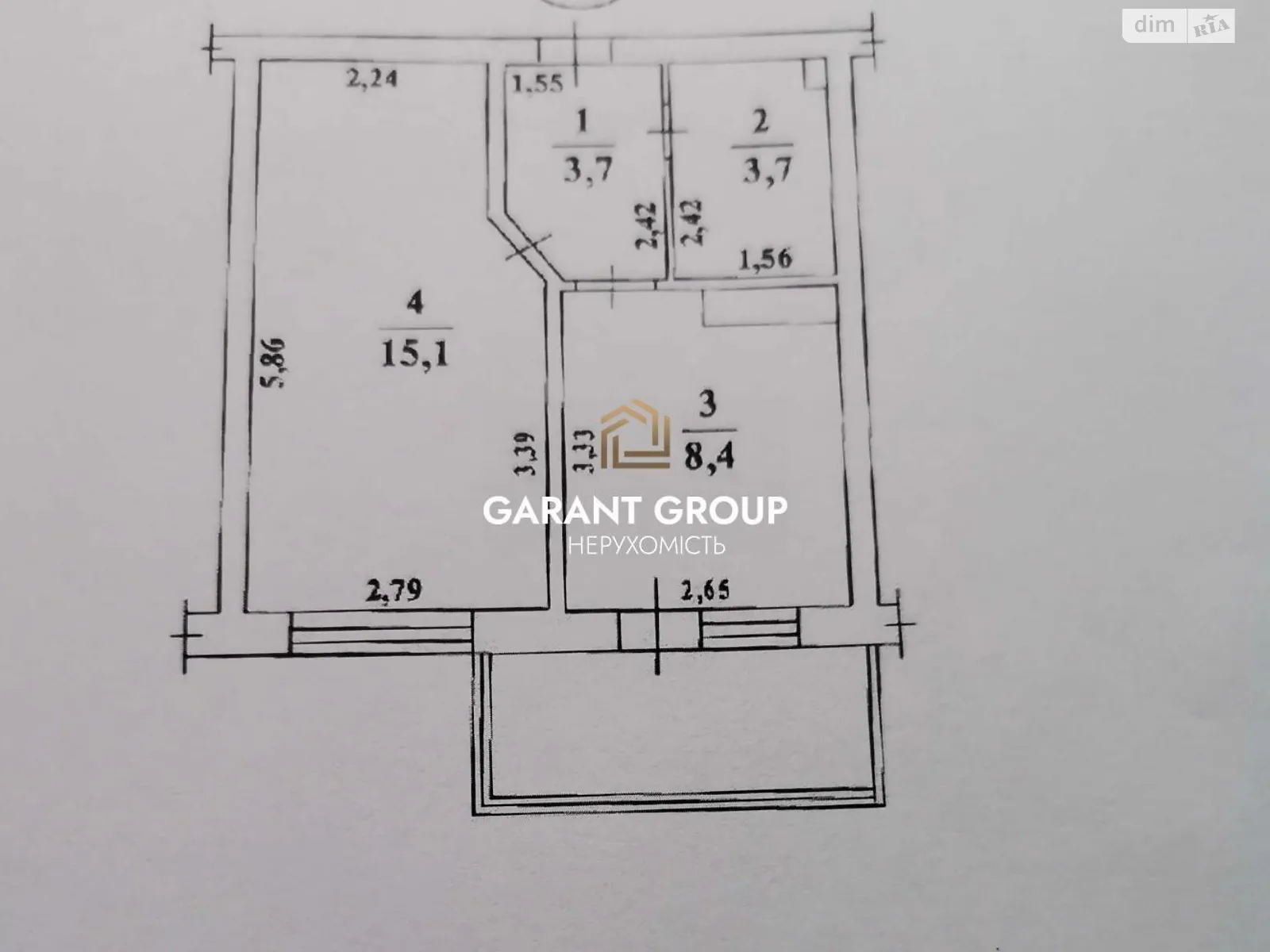 Продається 1-кімнатна квартира 34.7 кв. м у Одесі, цена: 27500 $