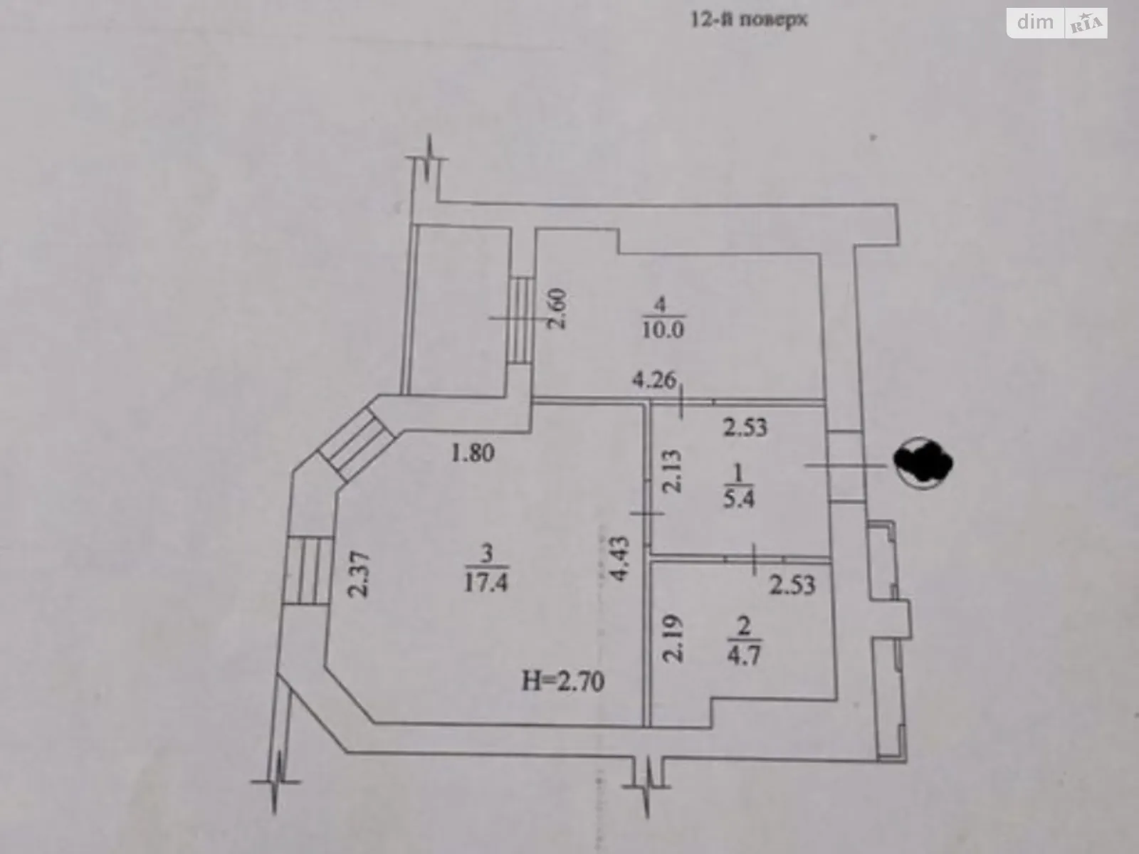 Продается 2-комнатная квартира 41 кв. м в Харькове, цена: 57000 $