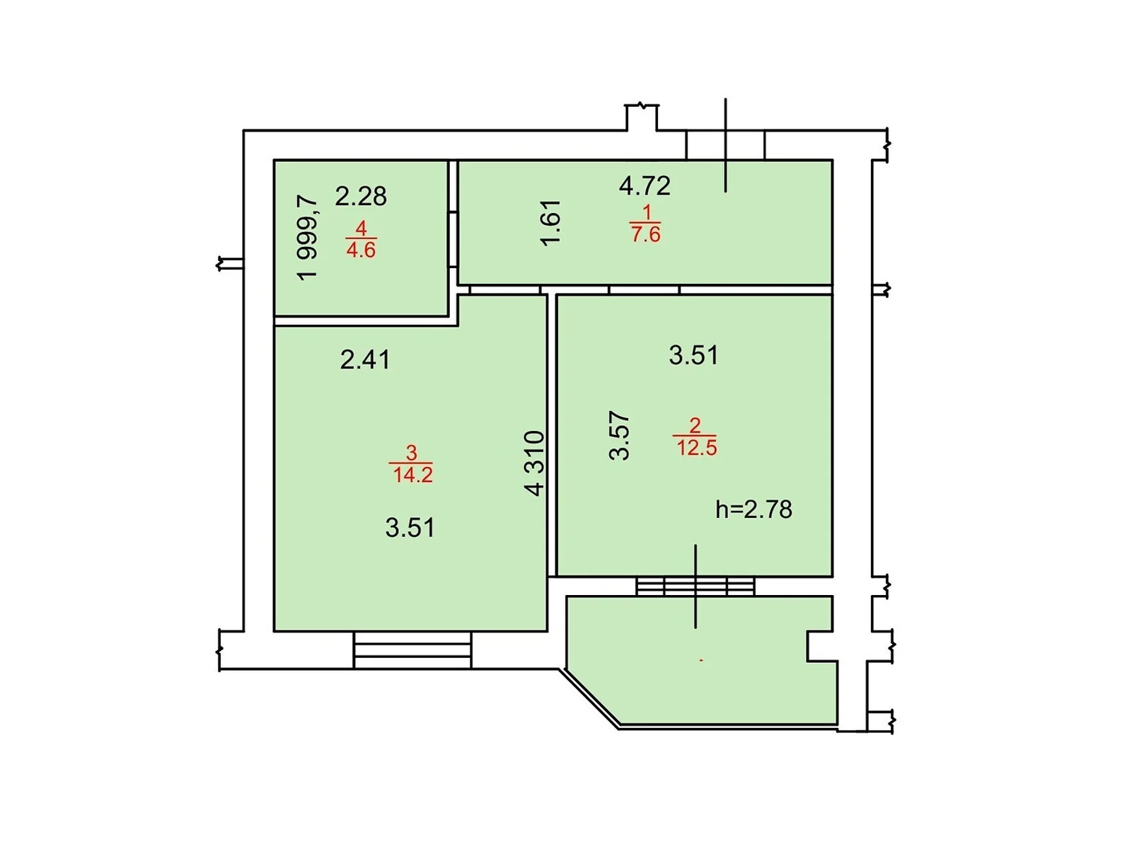 Продается 1-комнатная квартира 41.8 кв. м в Ирпене, ул. Лысенко(Надсонова), 10