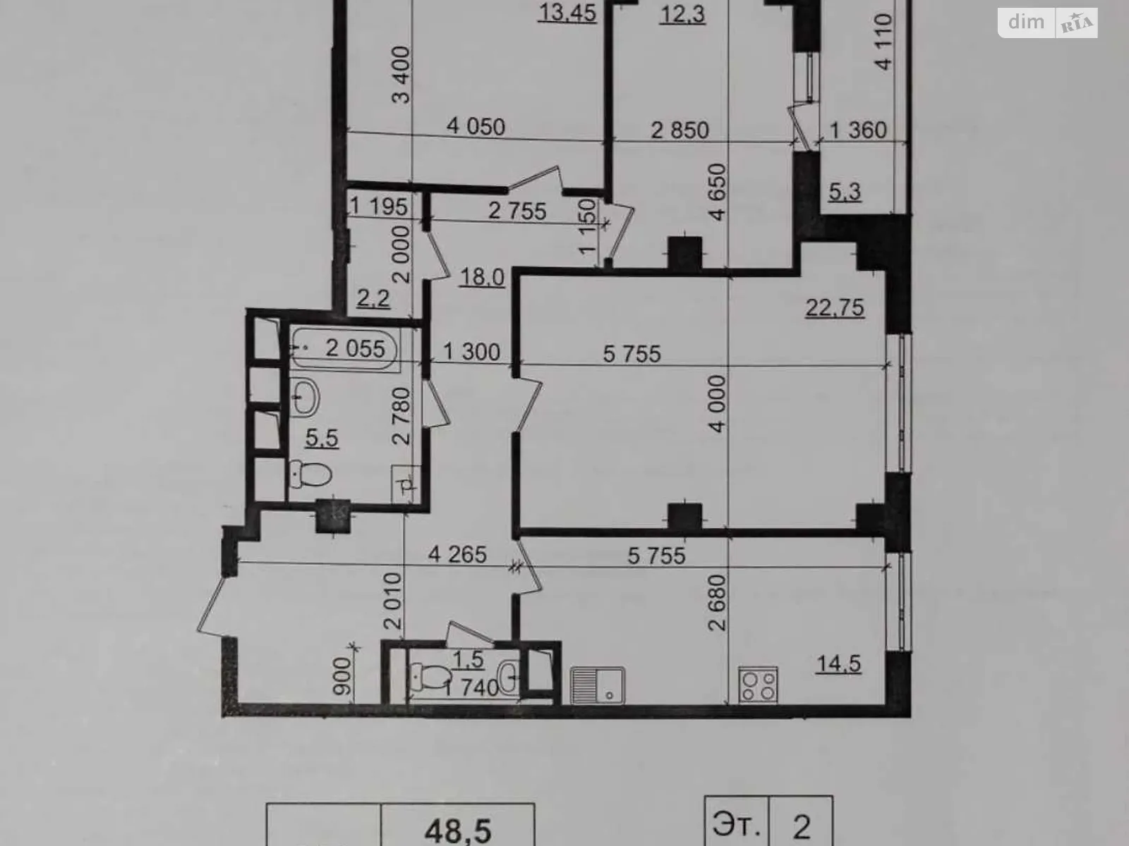 Продается 3-комнатная квартира 92 кв. м в Харькове, просп. Льва Ландау, 60