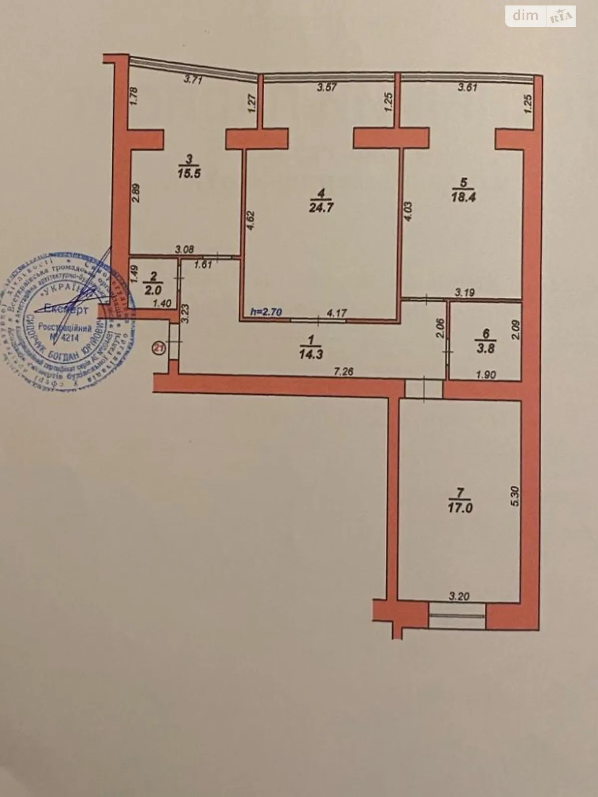 Продается 3-комнатная квартира 96 кв. м в Хмельницком - фото 3