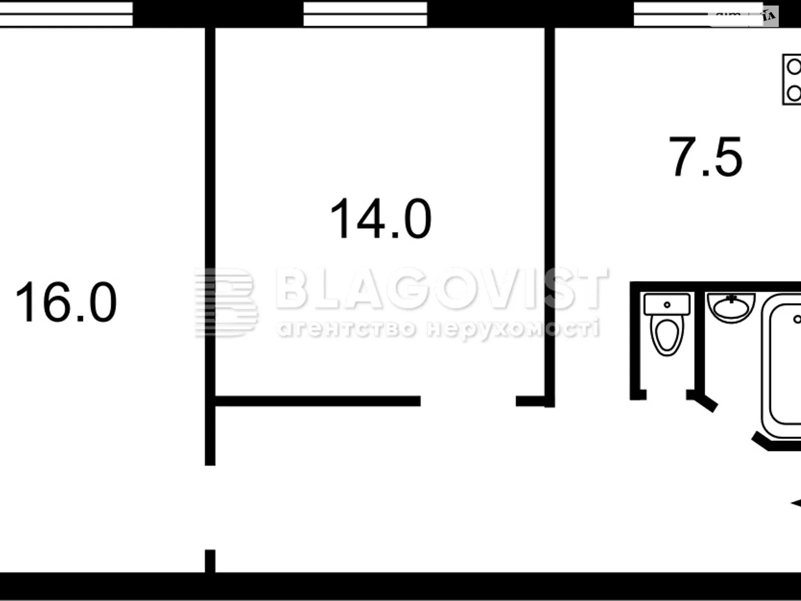 Продается 2-комнатная квартира 44 кв. м в Киеве, ул. Михаила Бойчука, 18