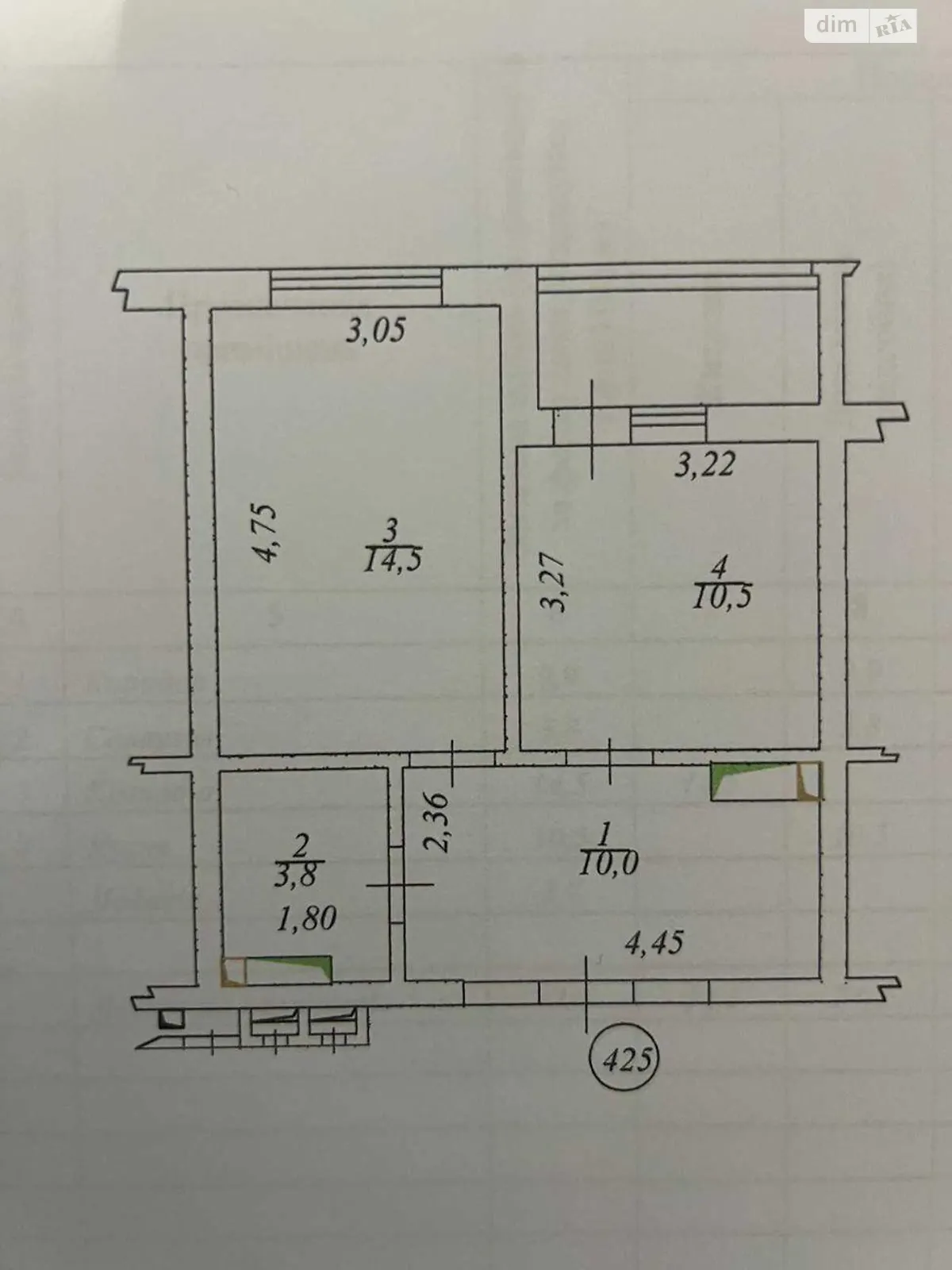 Продается 1-комнатная квартира 42 кв. м в Киеве, ул. Ревуцкого, 40