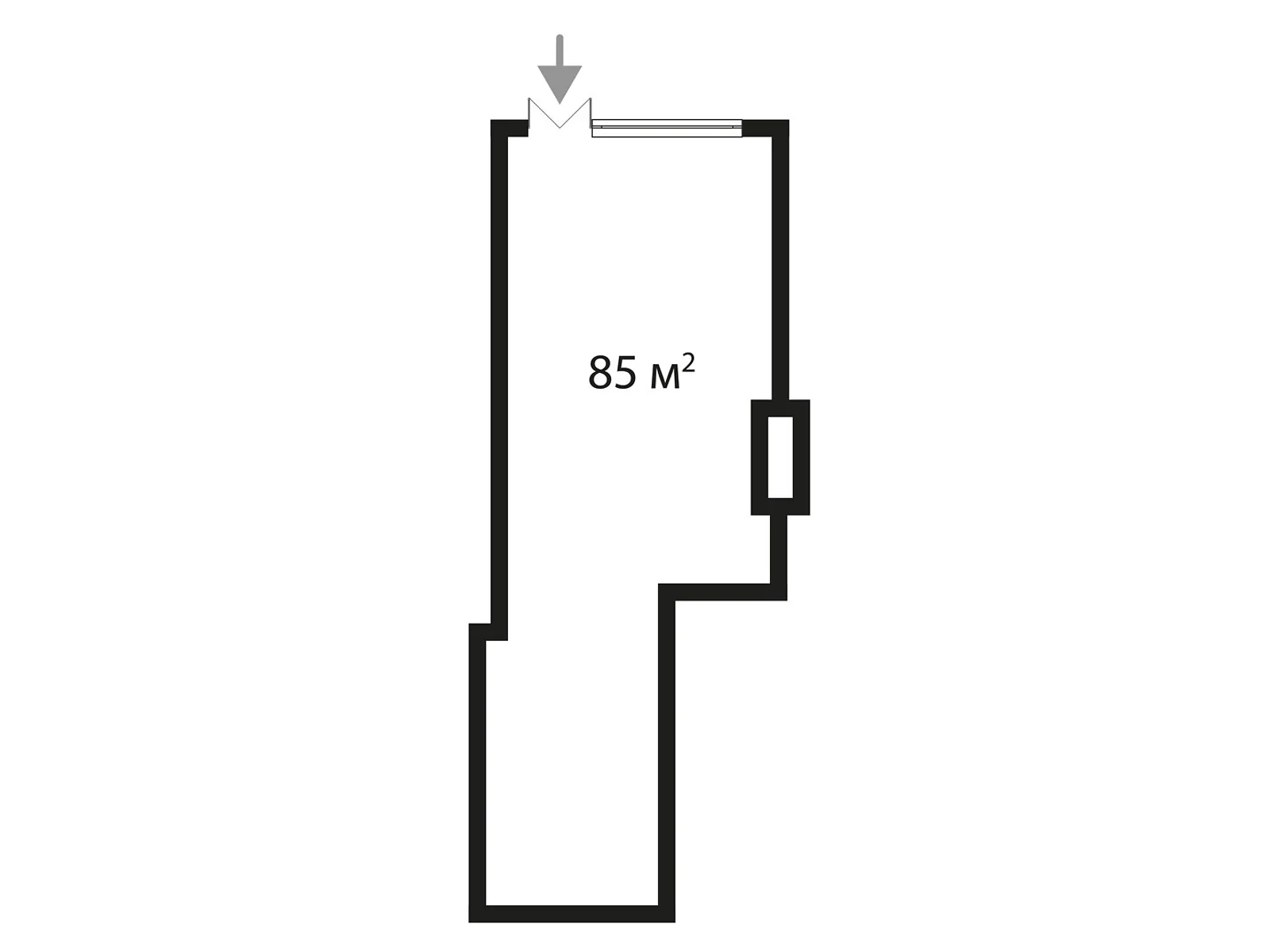 Продается 1-комнатная квартира 85 кв. м в Тячеве, ул. Олега Куцина, 30 - фото 1