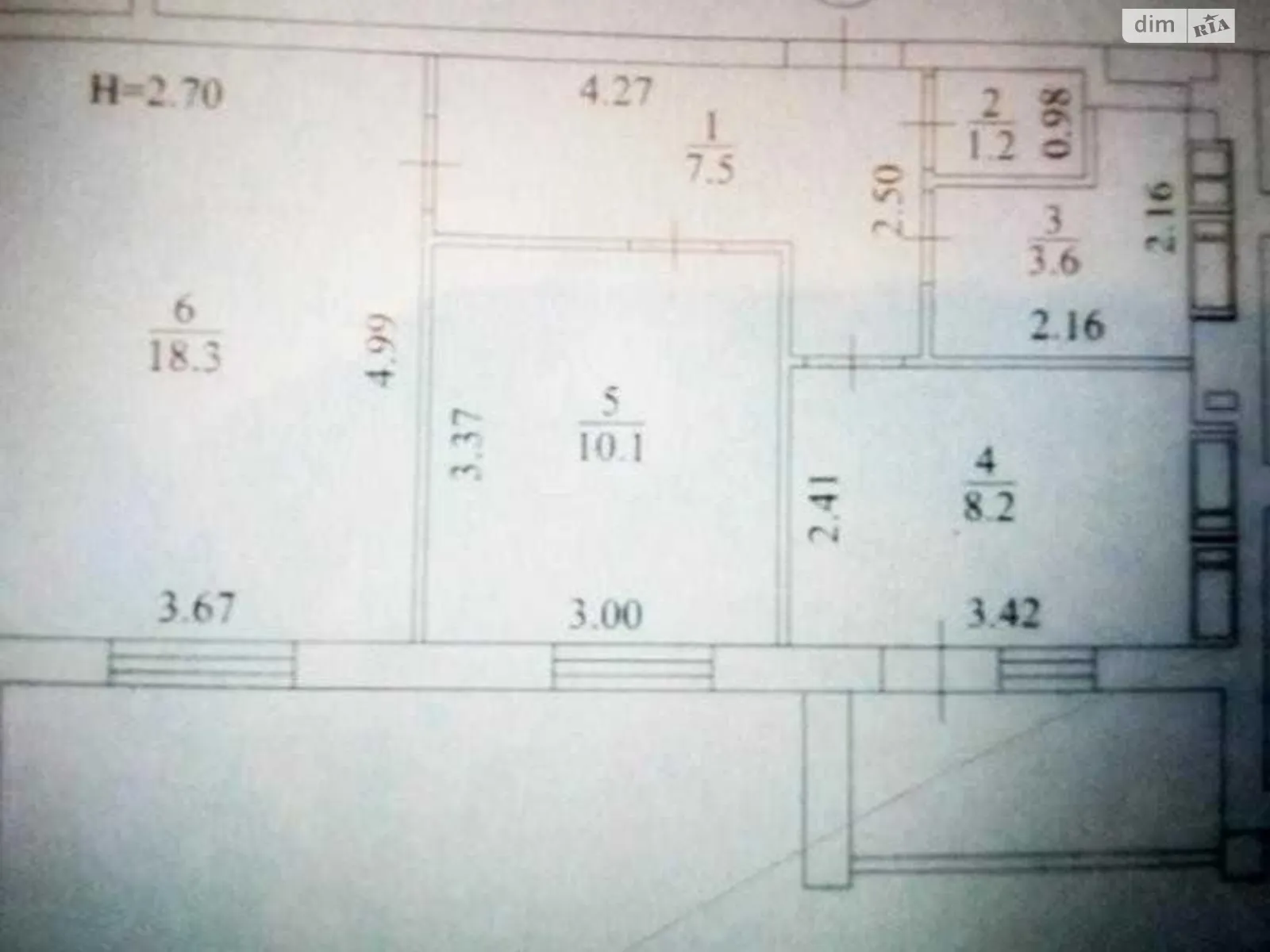 Продается 2-комнатная квартира 58 кв. м в Харькове, цена: 35000 $