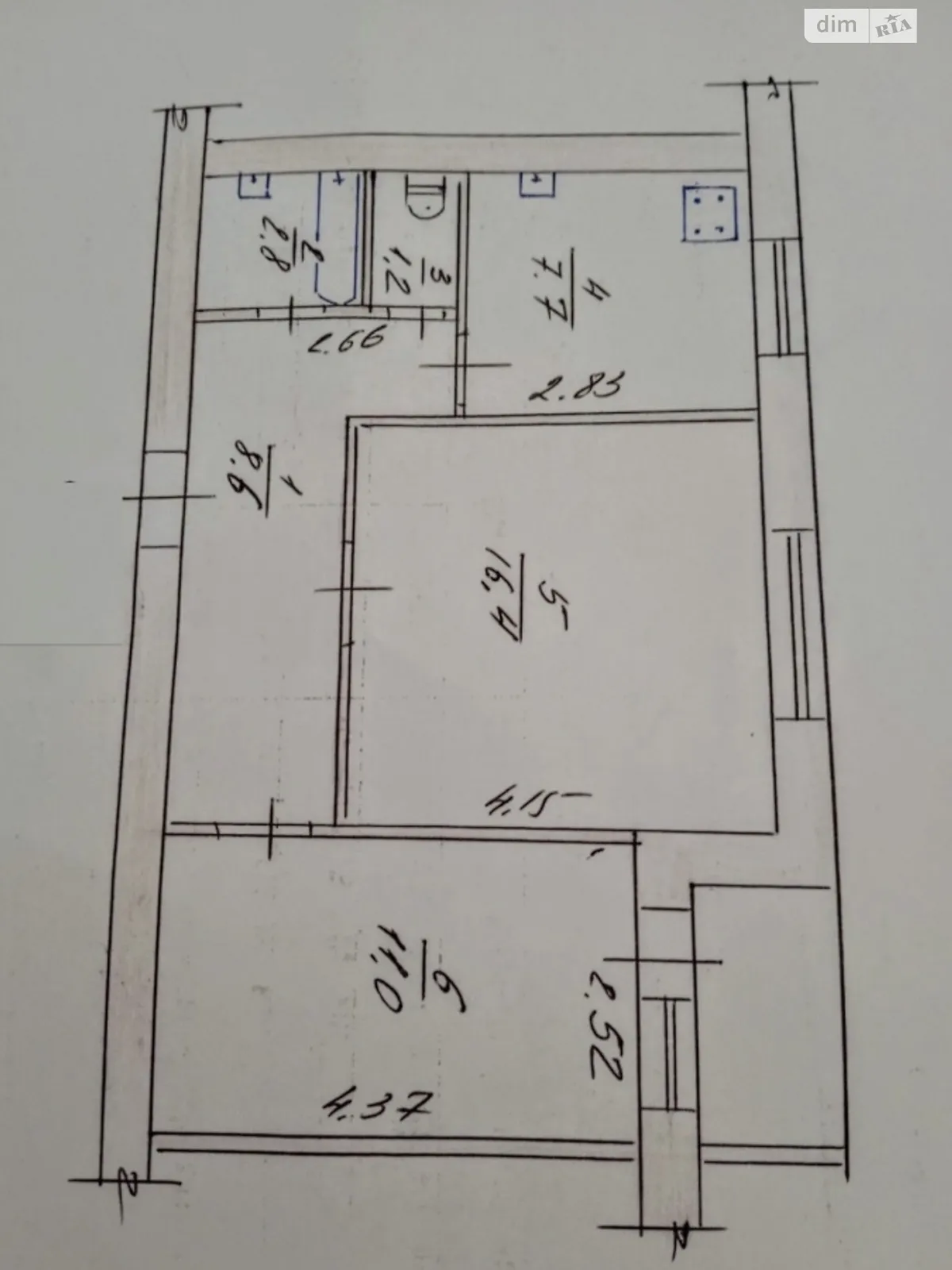 Продается 2-комнатная квартира 49 кв. м в Житомире, цена: 48600 $ - фото 1