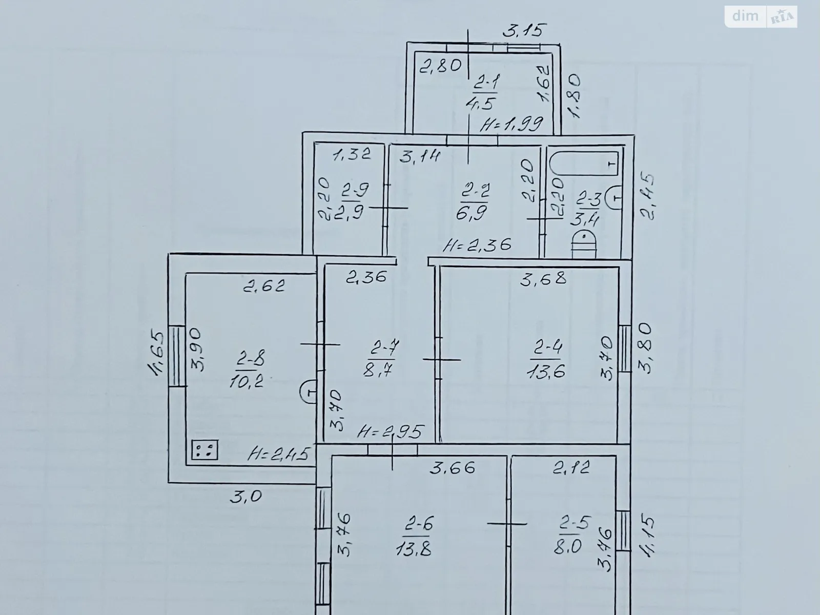 Продається одноповерховий будинок 72 кв. м с басейном, цена: 26000 $