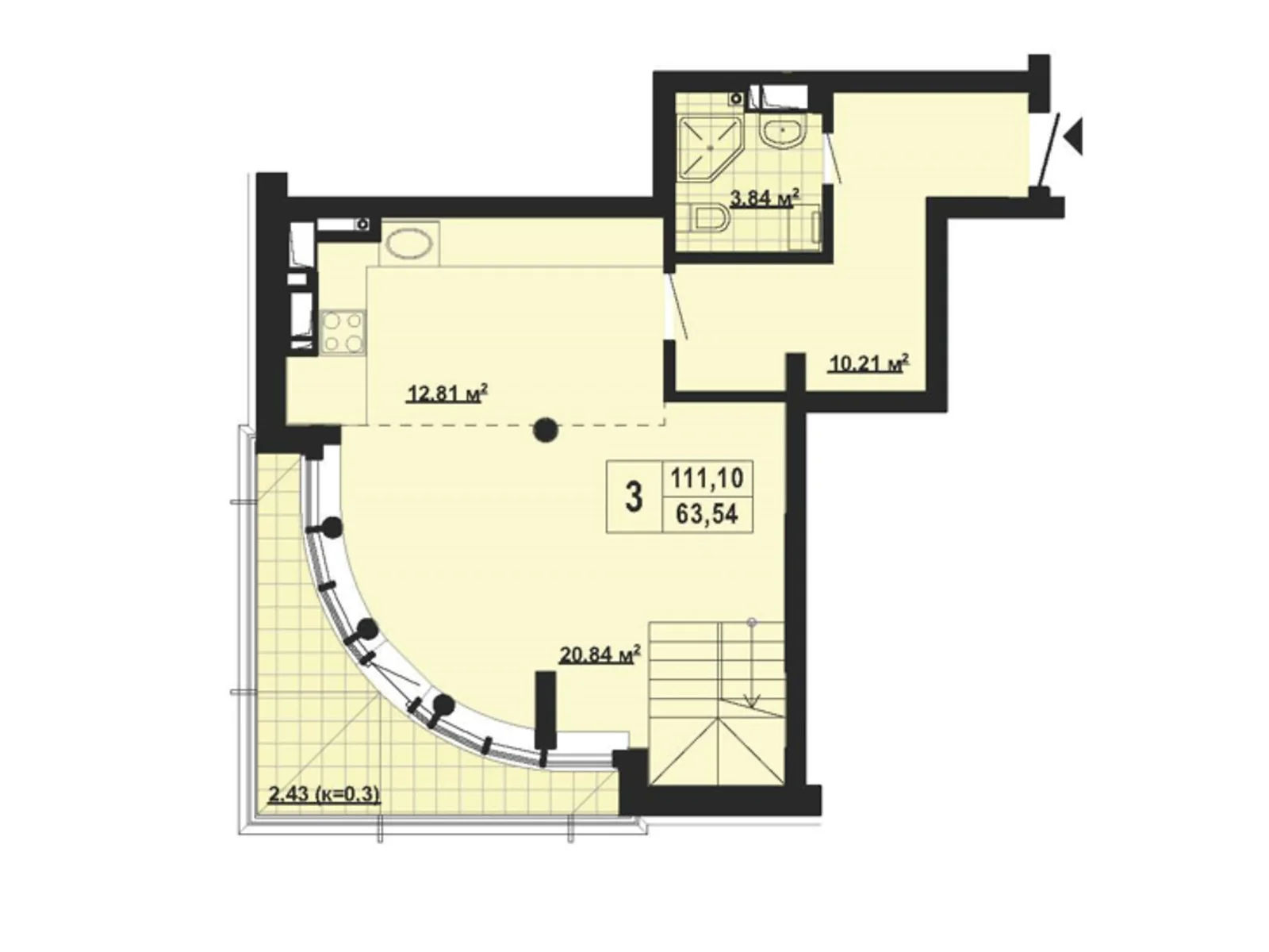 Продається 3-кімнатна квартира 111.1 кв. м у Києві, цена: 162428 $