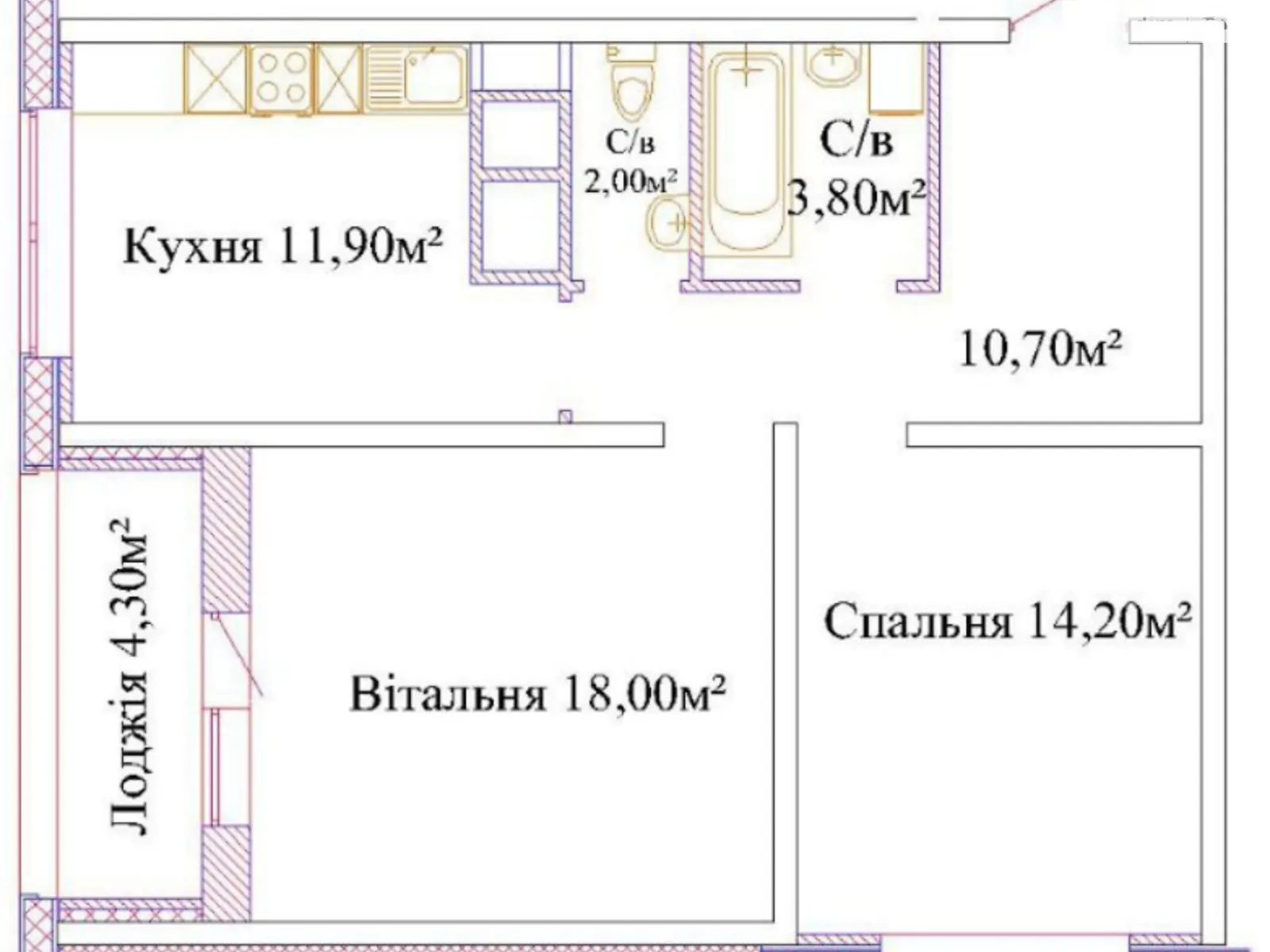 Продається 1-кімнатна квартира 63 кв. м у Одесі, цена: 41840 $ - фото 1