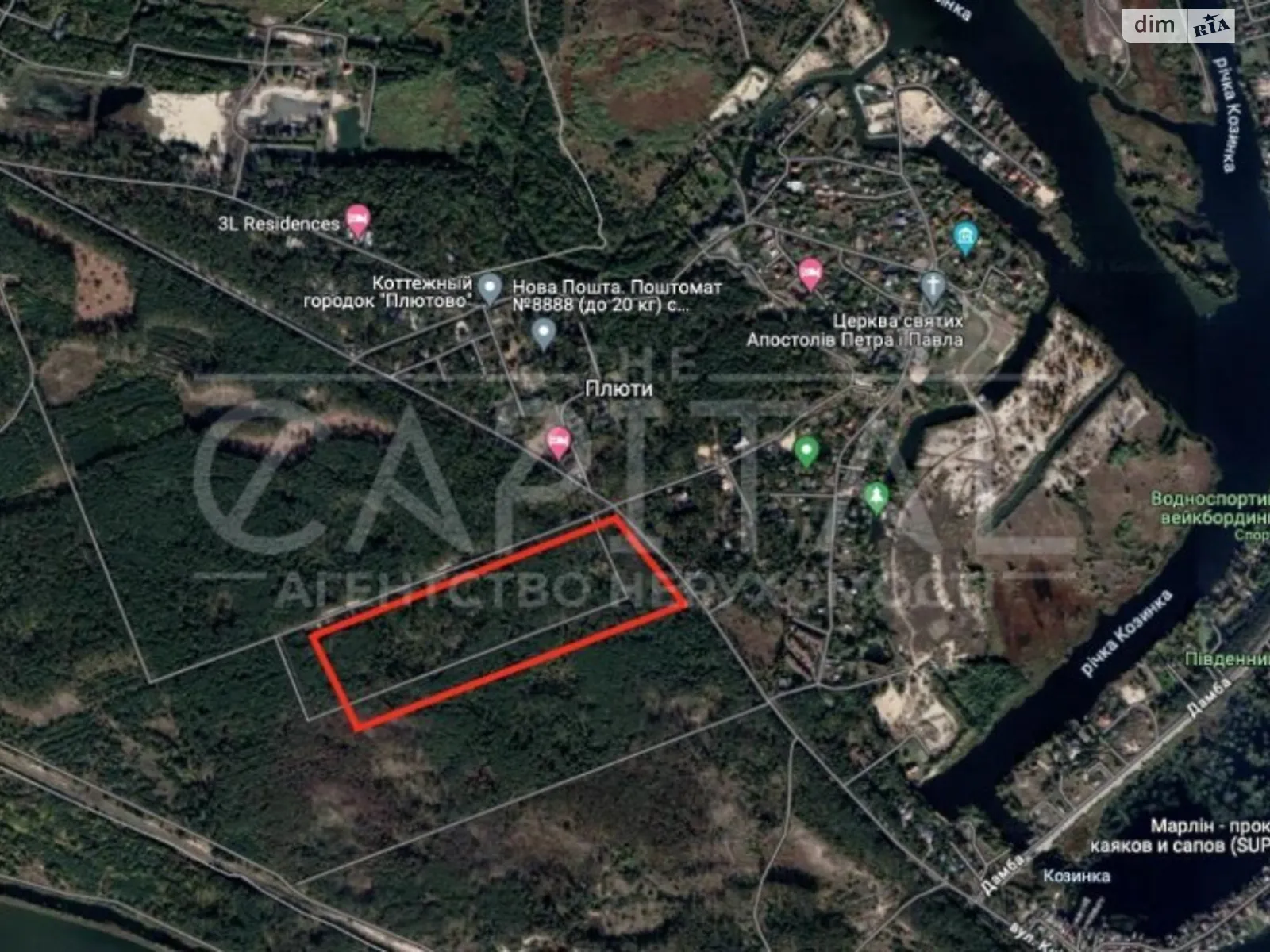 Продається земельна ділянка 300 соток у Київській області, цена: 1200000 $