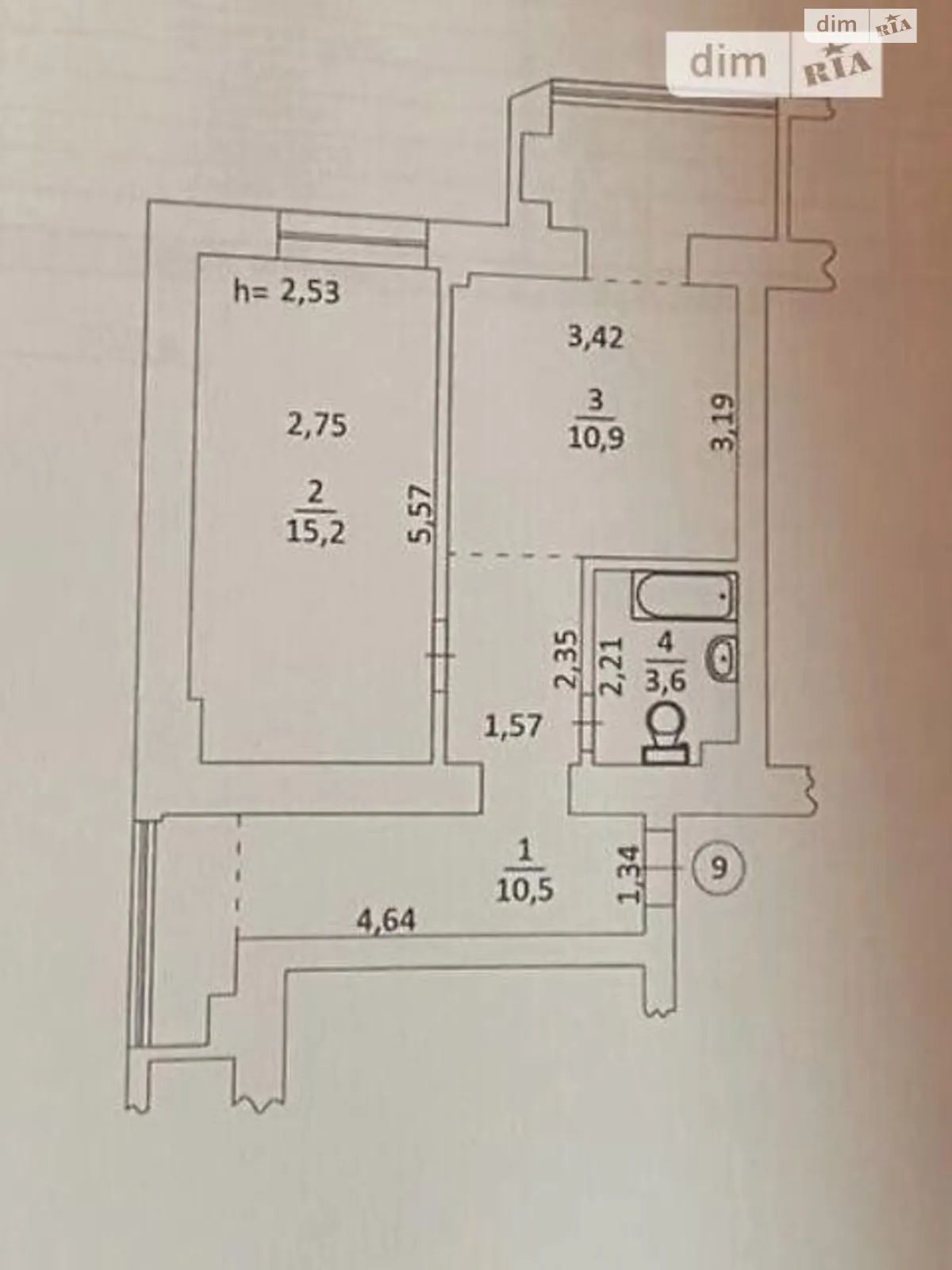 Продается 1-комнатная квартира 47 кв. м в Киеве, ул. Рыбальская, 8