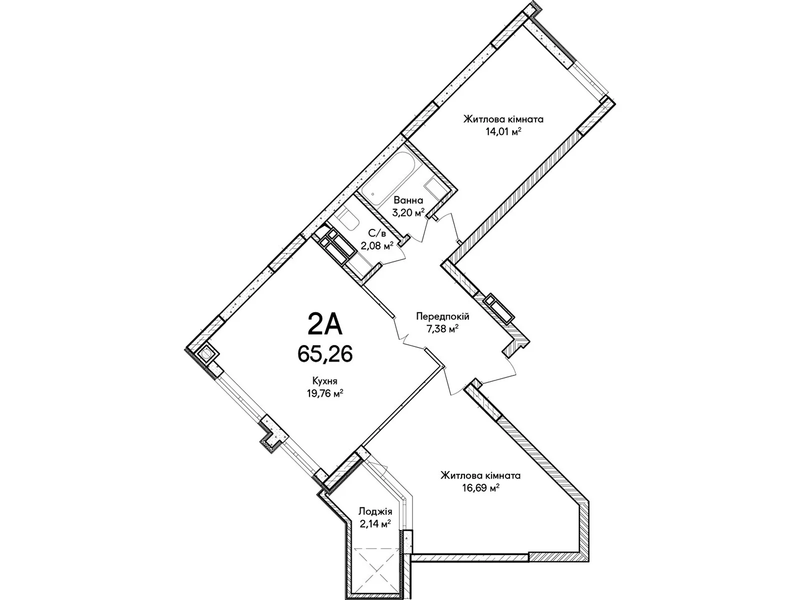 Продается 2-комнатная квартира 65 кв. м в Ирпене, ул. Достоевского - фото 1