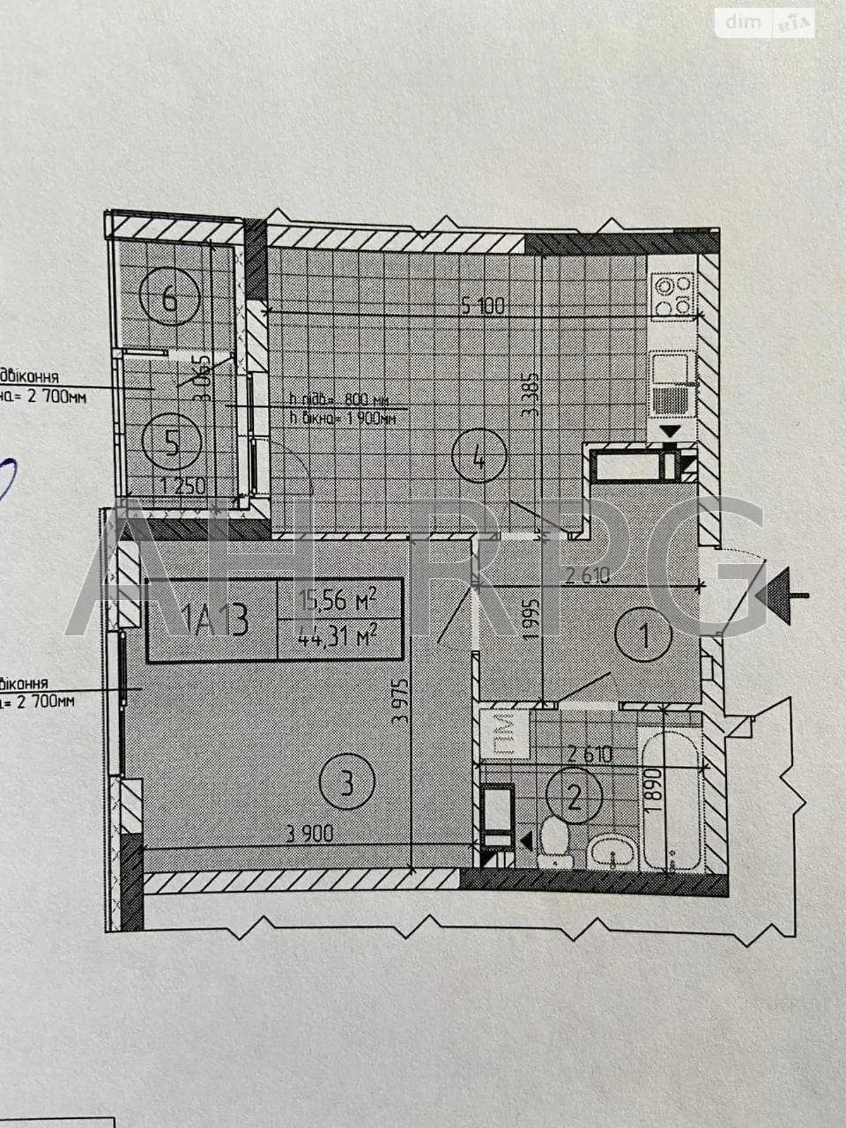 Продается 1-комнатная квартира 44.05 кв. м в Киеве - фото 3