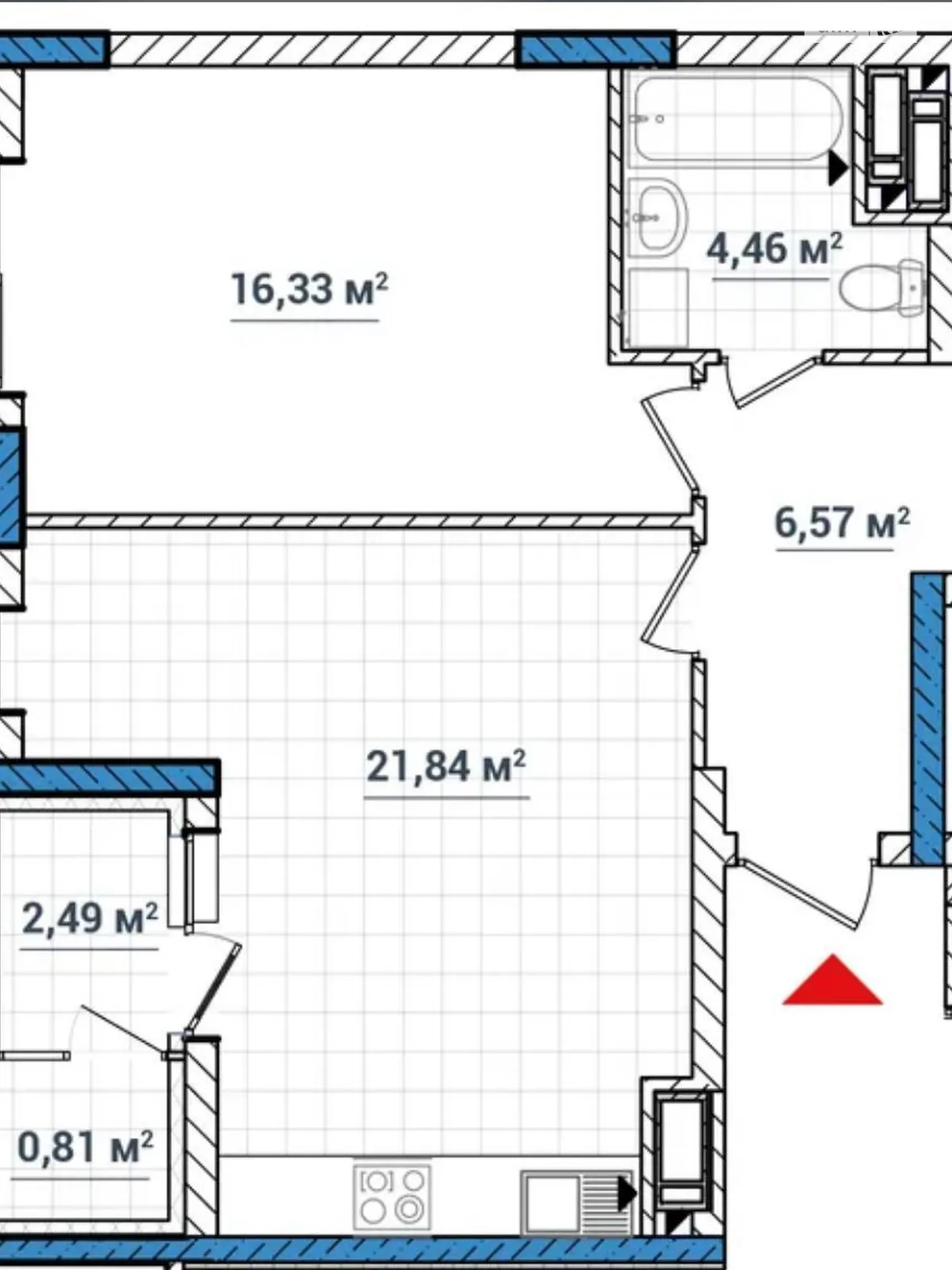 Продается 1-комнатная квартира 52 кв. м в Киеве, ул. Глеба Бабича(Канальная), 8