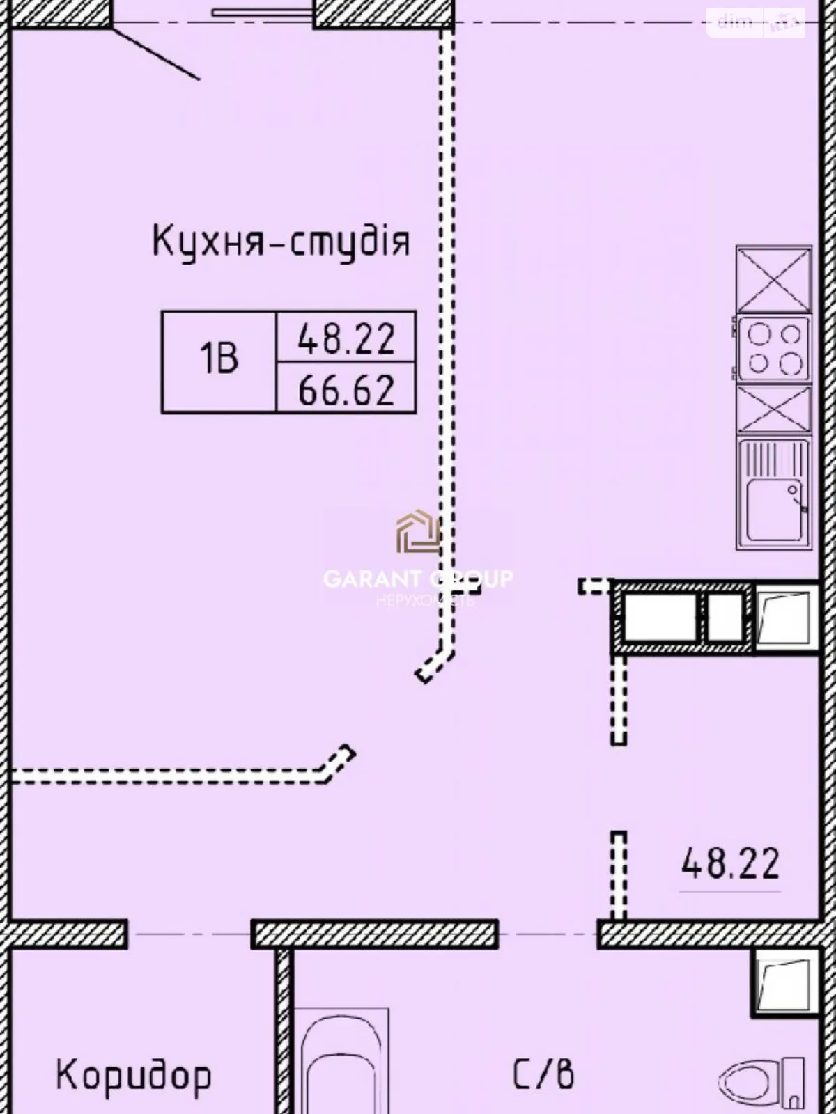 Продається 1-кімнатна квартира 66.7 кв. м у Одесі - фото 3