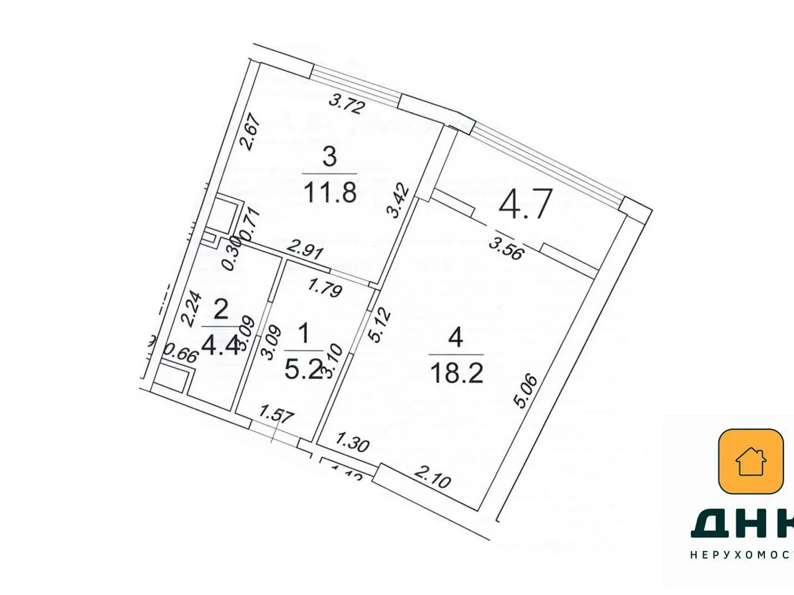 Продається 1-кімнатна квартира 44 кв. м у Одесі, вул. Генуезька, 3Б - фото 1