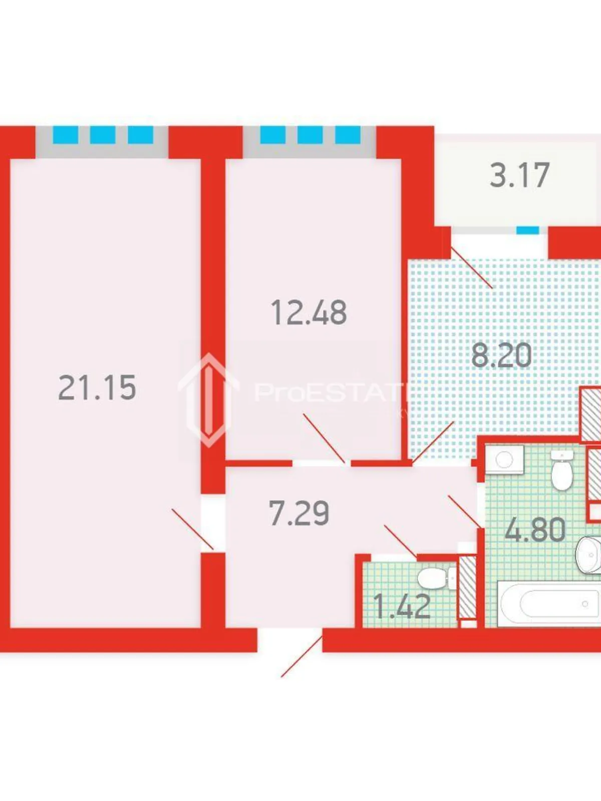 Продається 2-кімнатна квартира 59 кв. м у Києві, вул. Бориспільська, 18-26