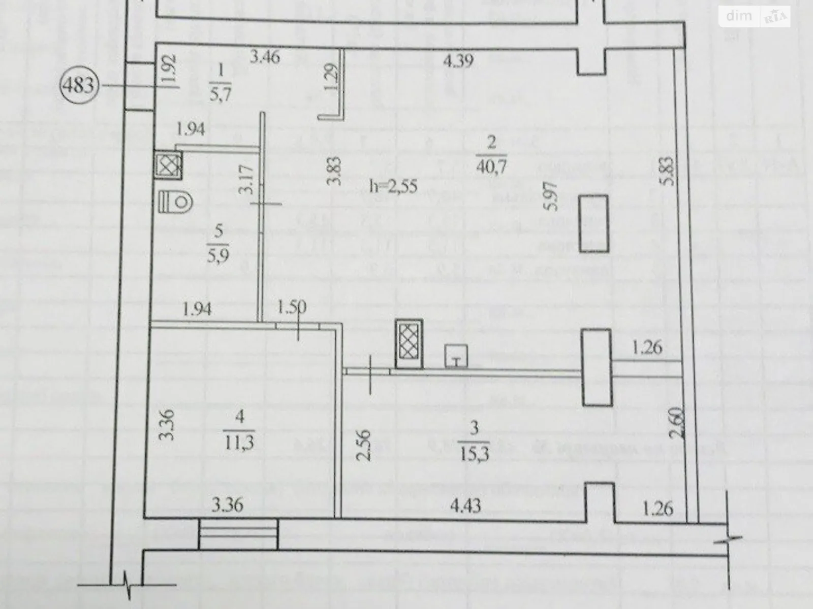 Продается 3-комнатная квартира 79 кв. м в Днепре, Запорожское шоссе, 48