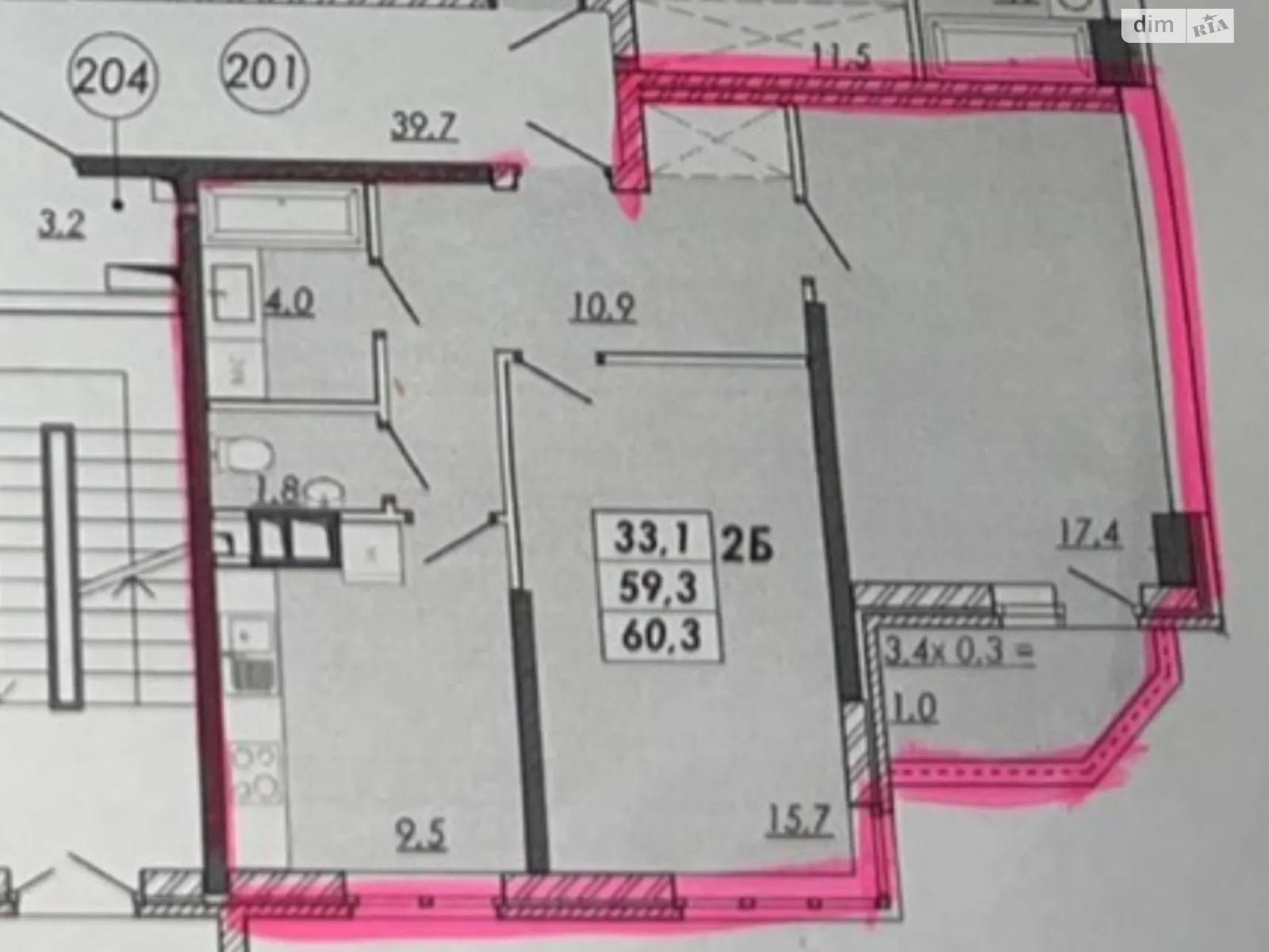 Продается 2-комнатная квартира 60.2 кв. м в Одессе, Овидиопольская дор. - фото 1