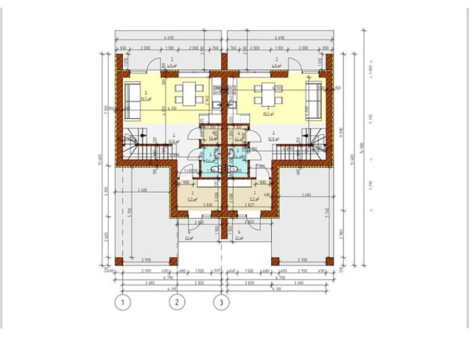 Продается дом на 2 этажа 145 кв. м с верандой - фото 3